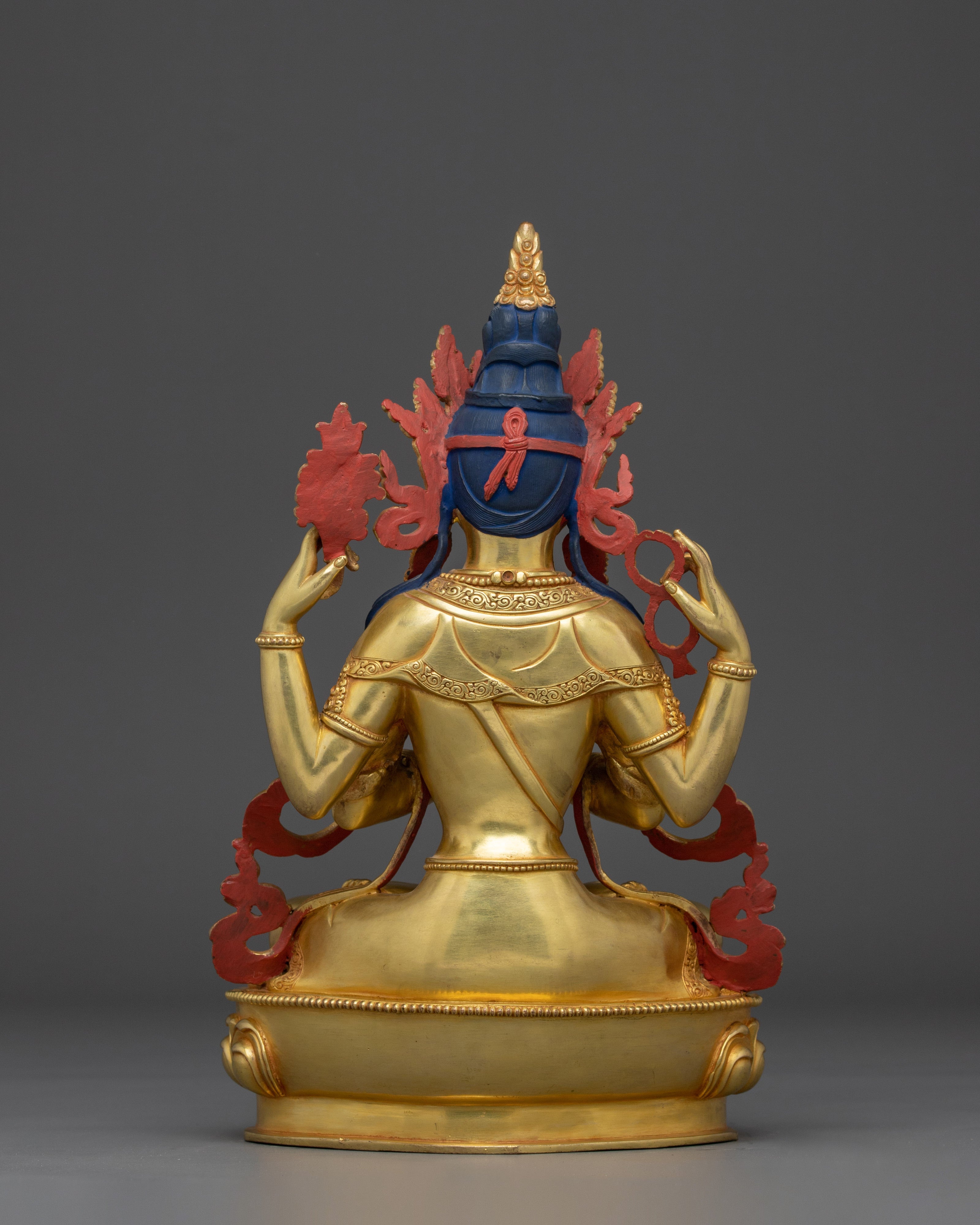 Golden Avalokiteshvara Artwork | Chenrezig - Bodhisattva of compassion