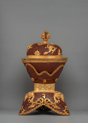 Ritual Bowl Kapala Set | Gold Plating for Sacred Ceremonies