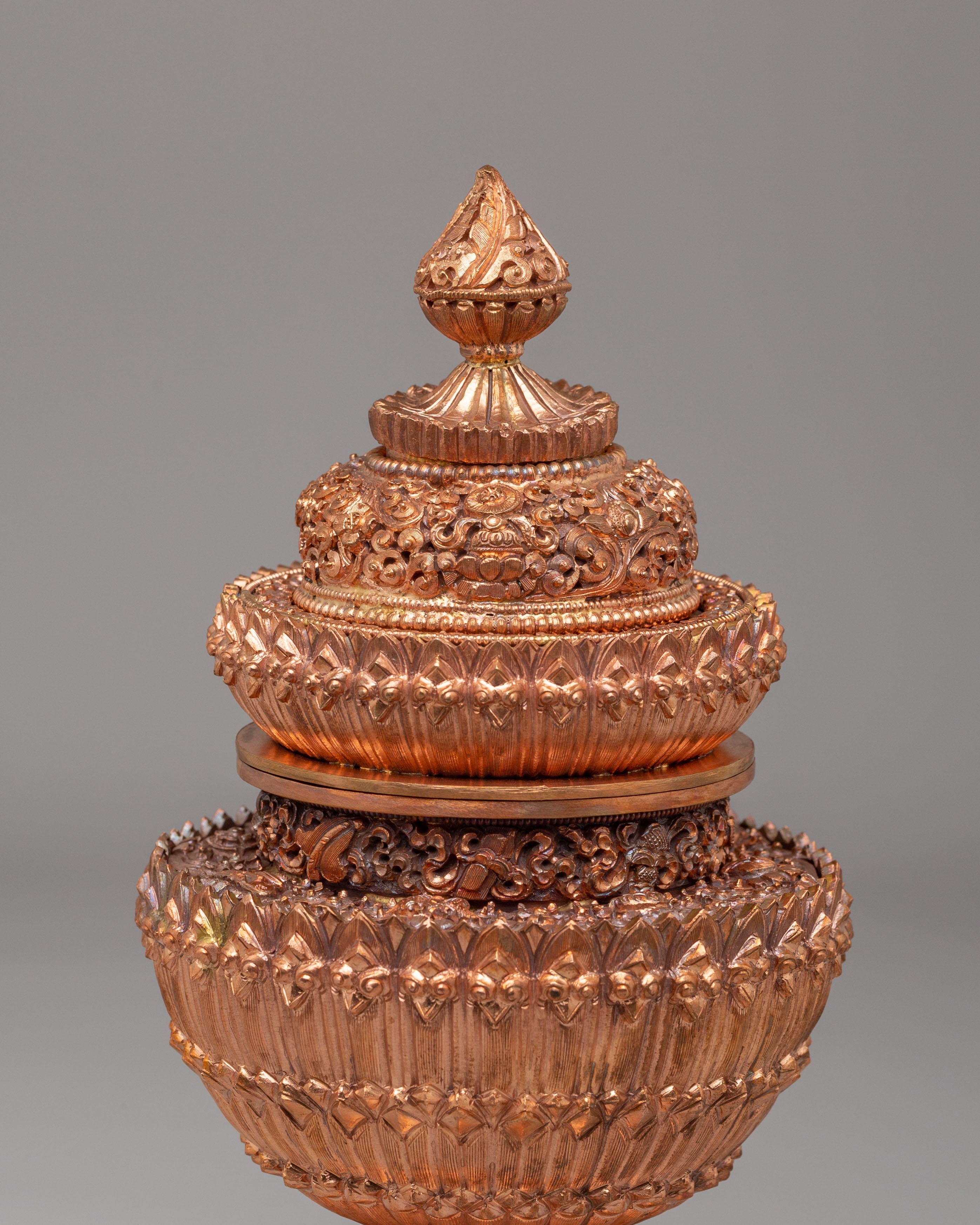 Handmade Dhupur Rice Pot | Tibetan Buddhist Ritual Vessel