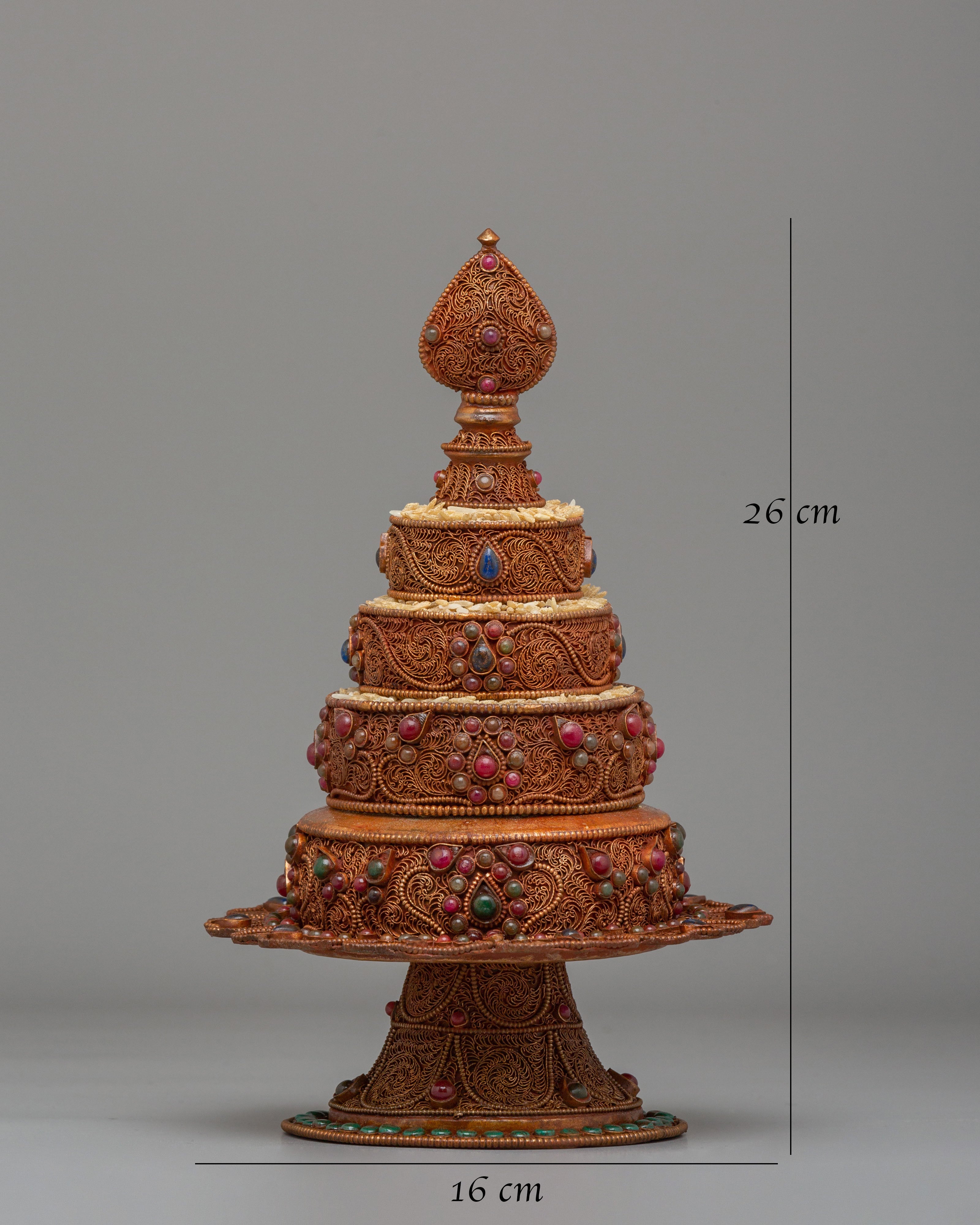 Traditional Altar Mandala | Copper Body Mandala