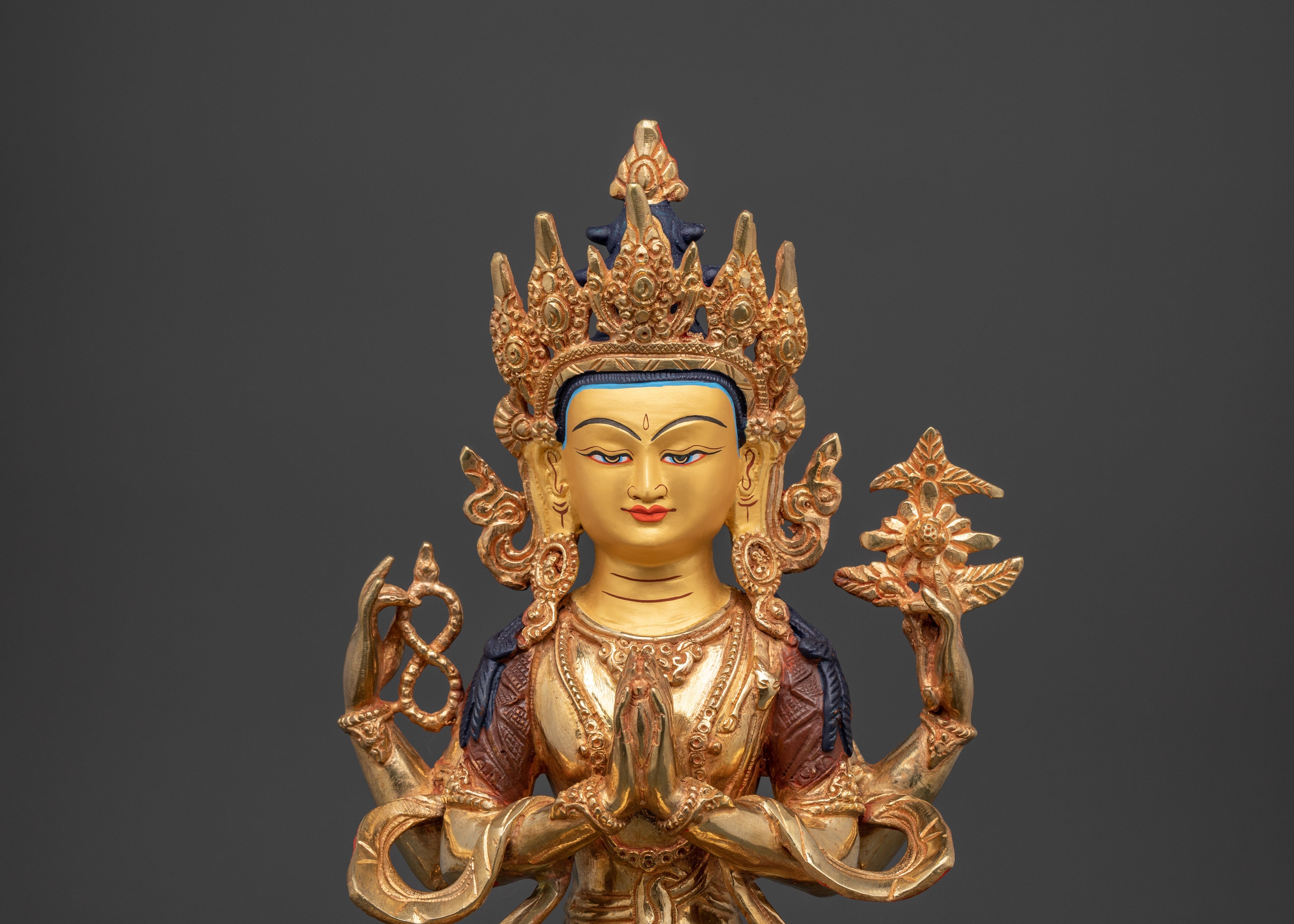 Tibetan Deity Chenrezig Statue | Spiritual Guardian