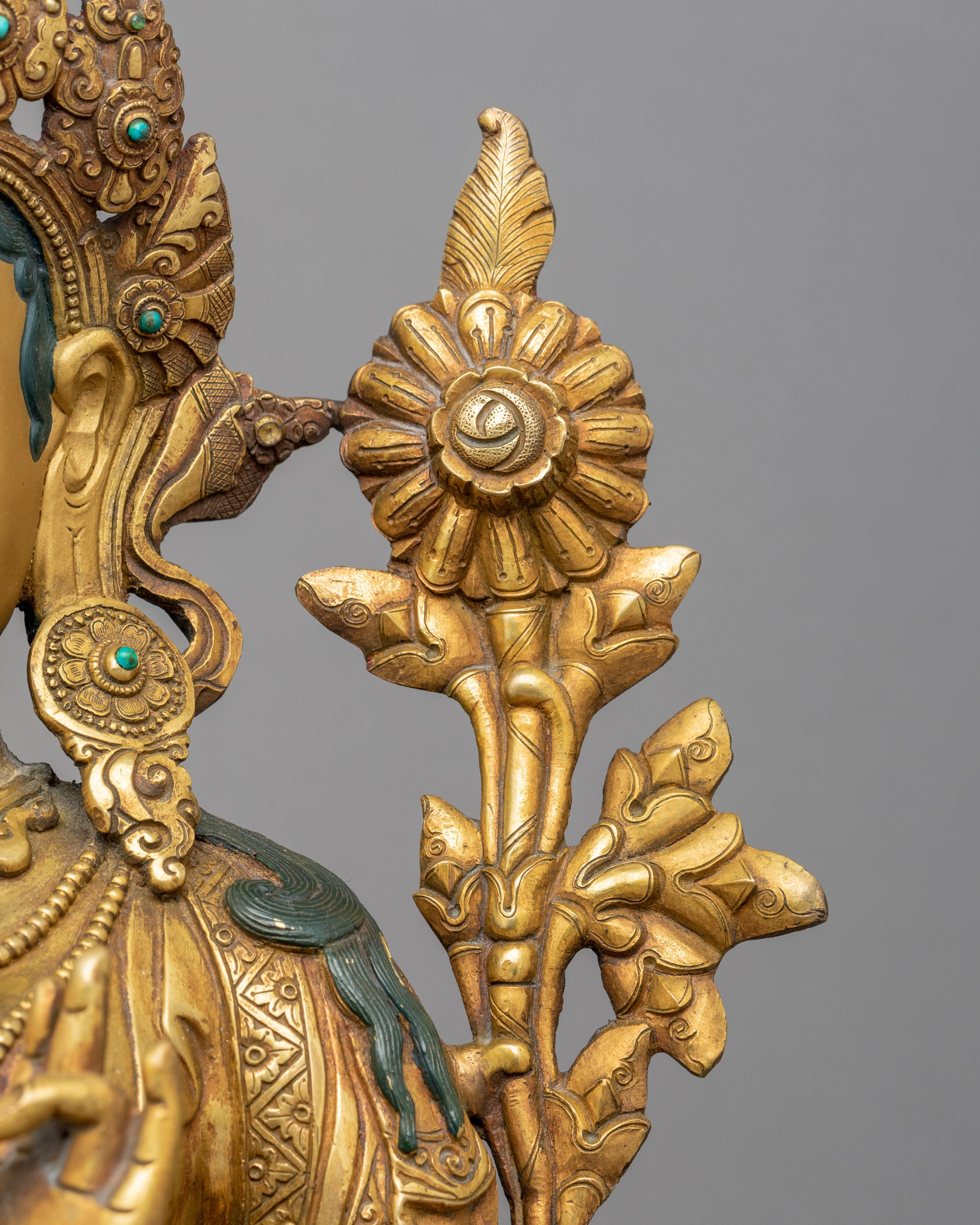 Green Tara Guided Meditation Sculpture | Tibetan Handcrafted Art