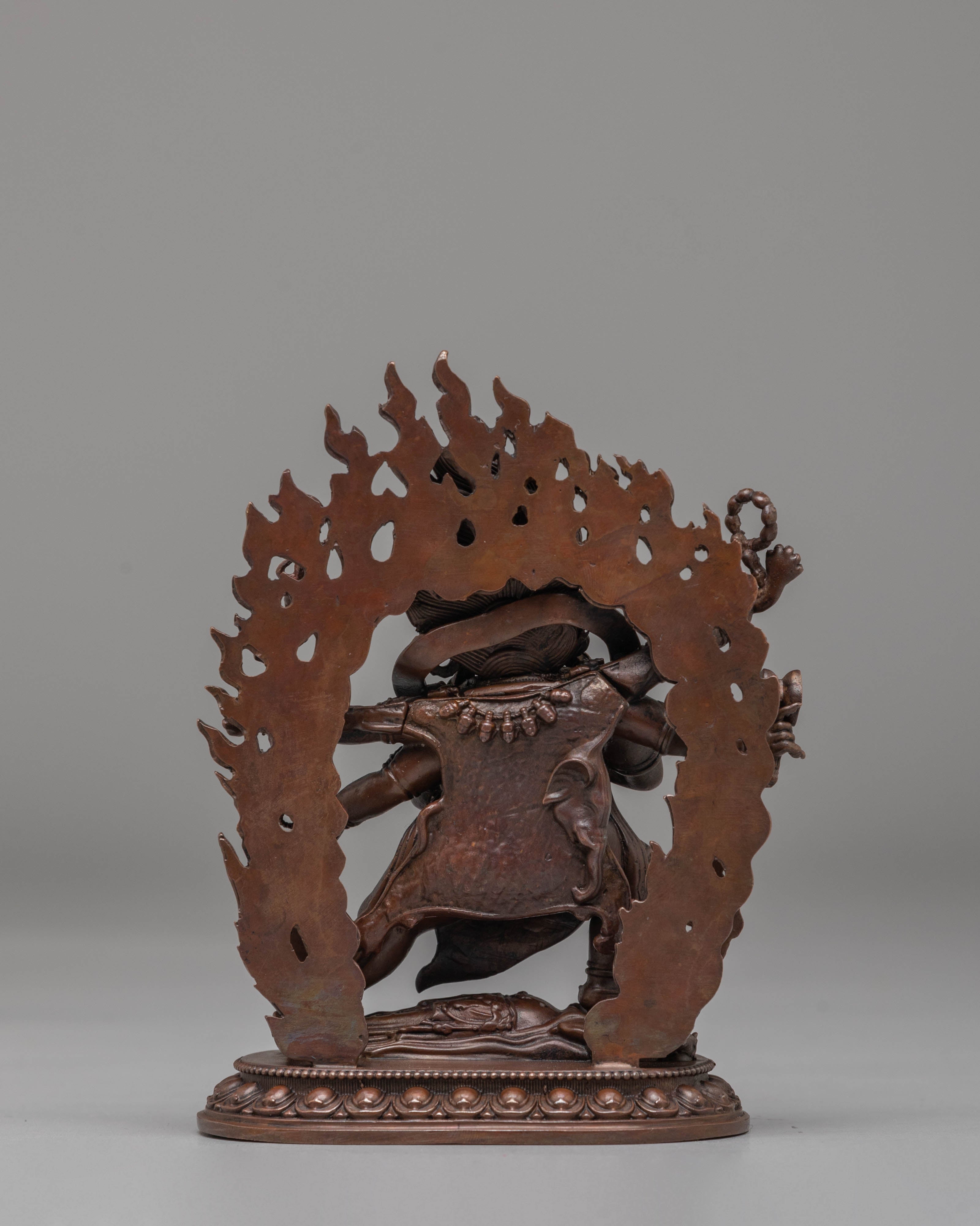 Six-Armed Mahakala Statue | Powerful Dharma Protector in Tibetan Buddhism