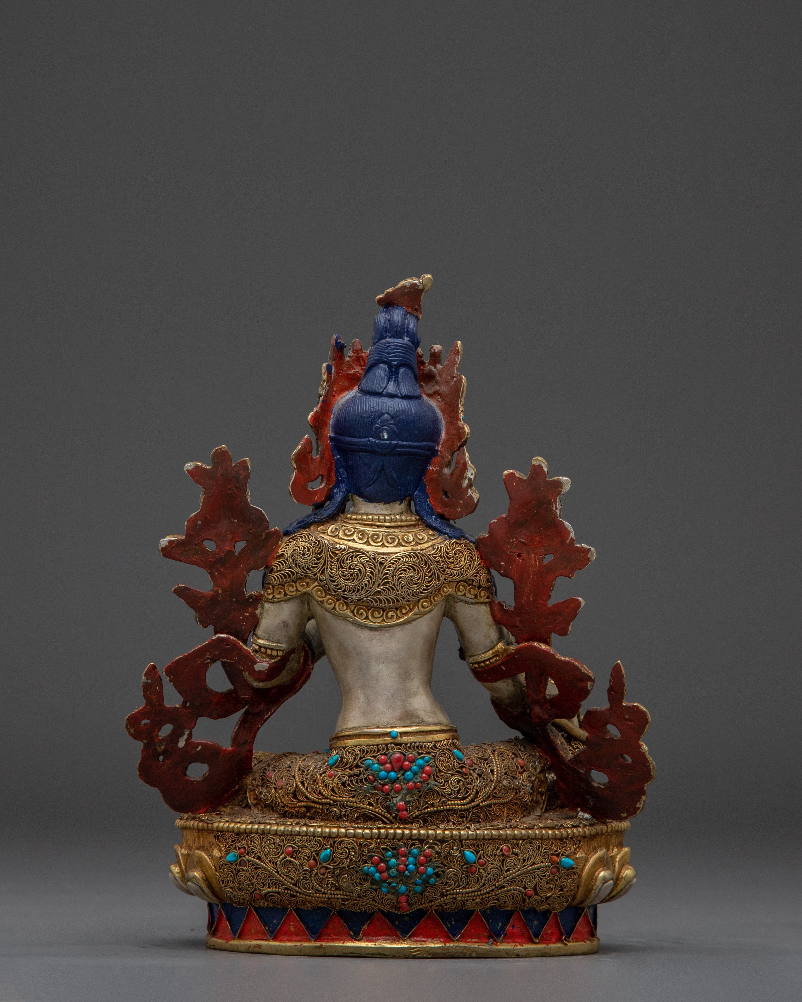 Green Tara Bodhisattva Handmade Statue | Himalayan Shyama Tara Artwork