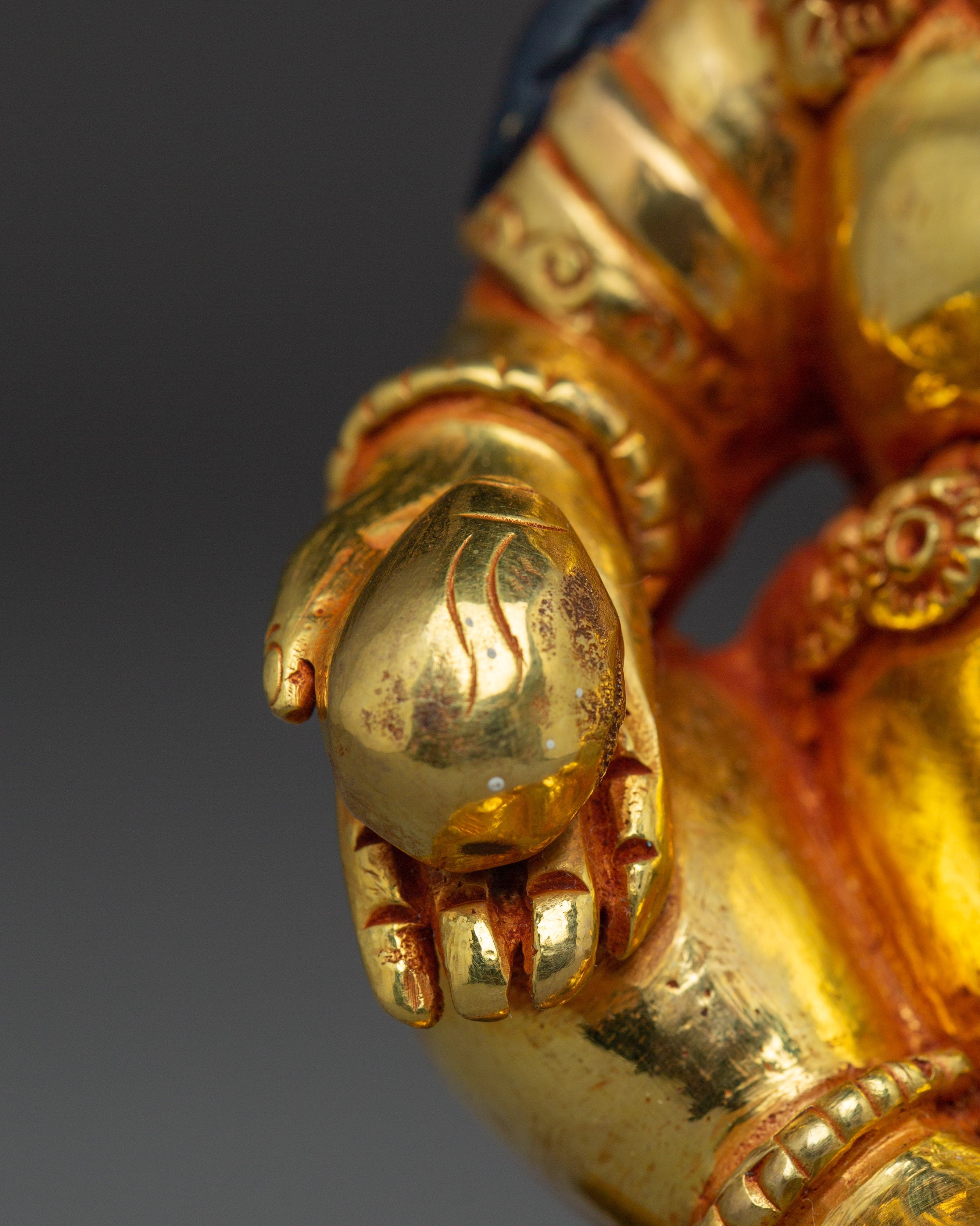 Dzambhala Wealth Deity Copper Statue | Perfect Prosperity Deity for Meditation