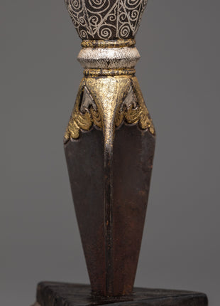 Brass Inlaid Phurba | Tibetan Dagger for Ritual Protection