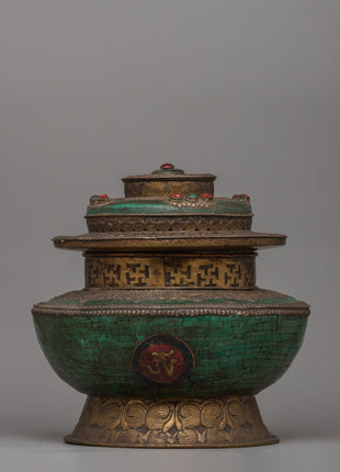 Antique-Style Tibetan Ritual Pot