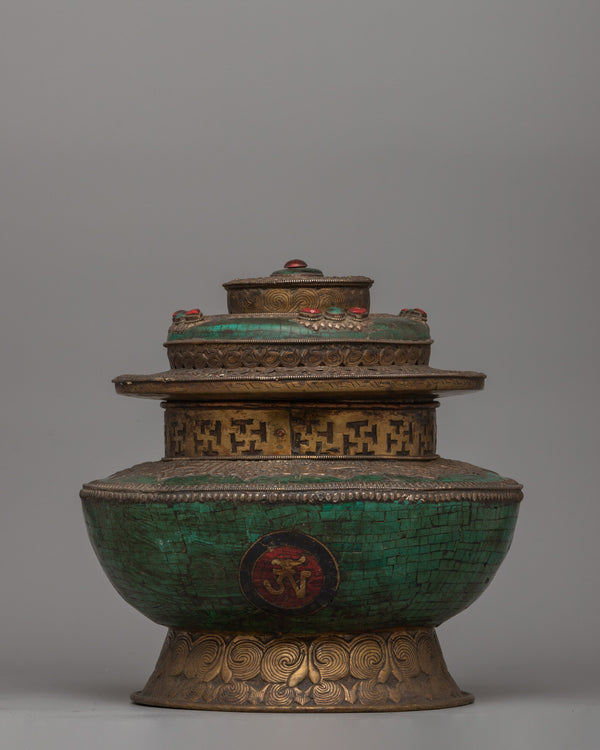 Antique-Style Tibetan Ritual Pot