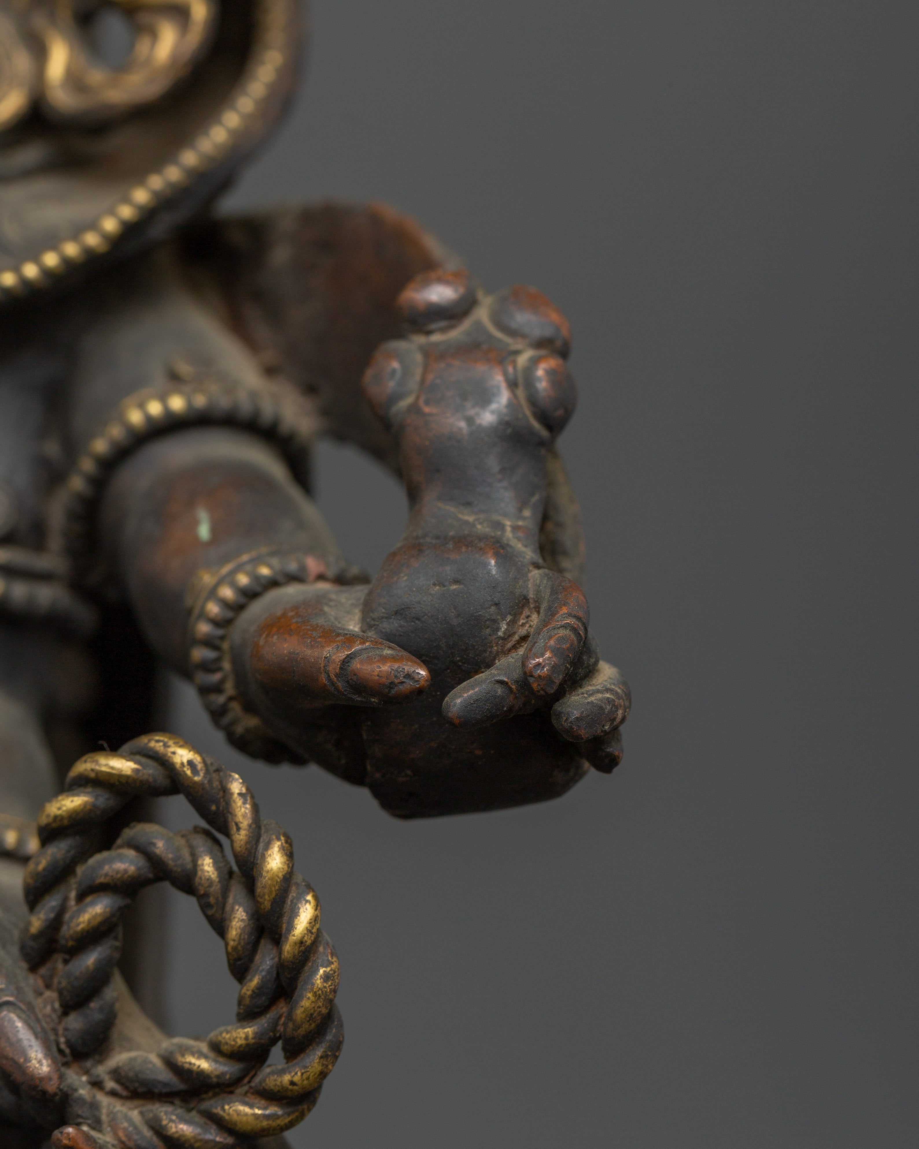 Copper Mahakala Statue | Buddhist Protector Deity
