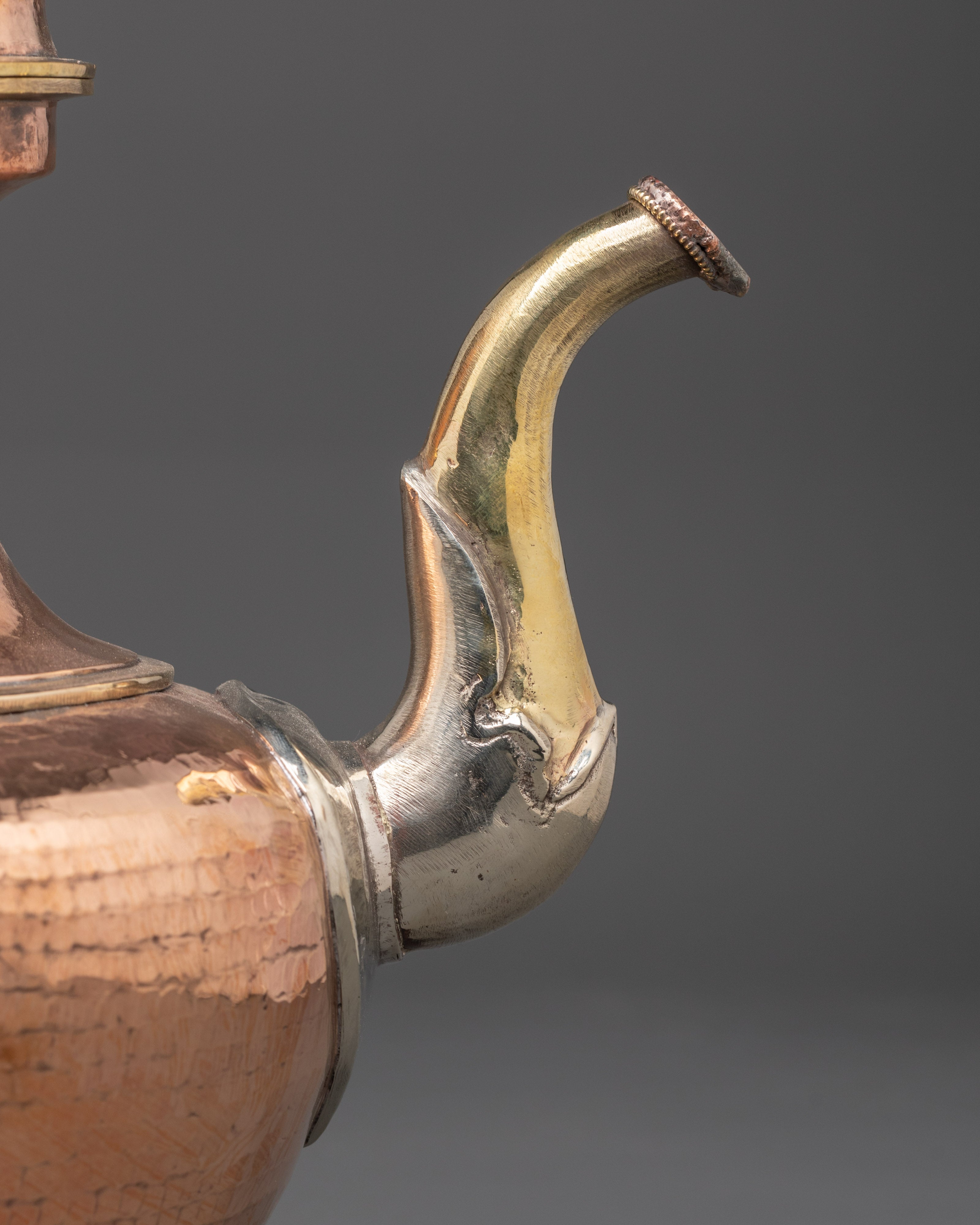 Traditional Copper Teapot | Decorative Tibetan Tea Kettle