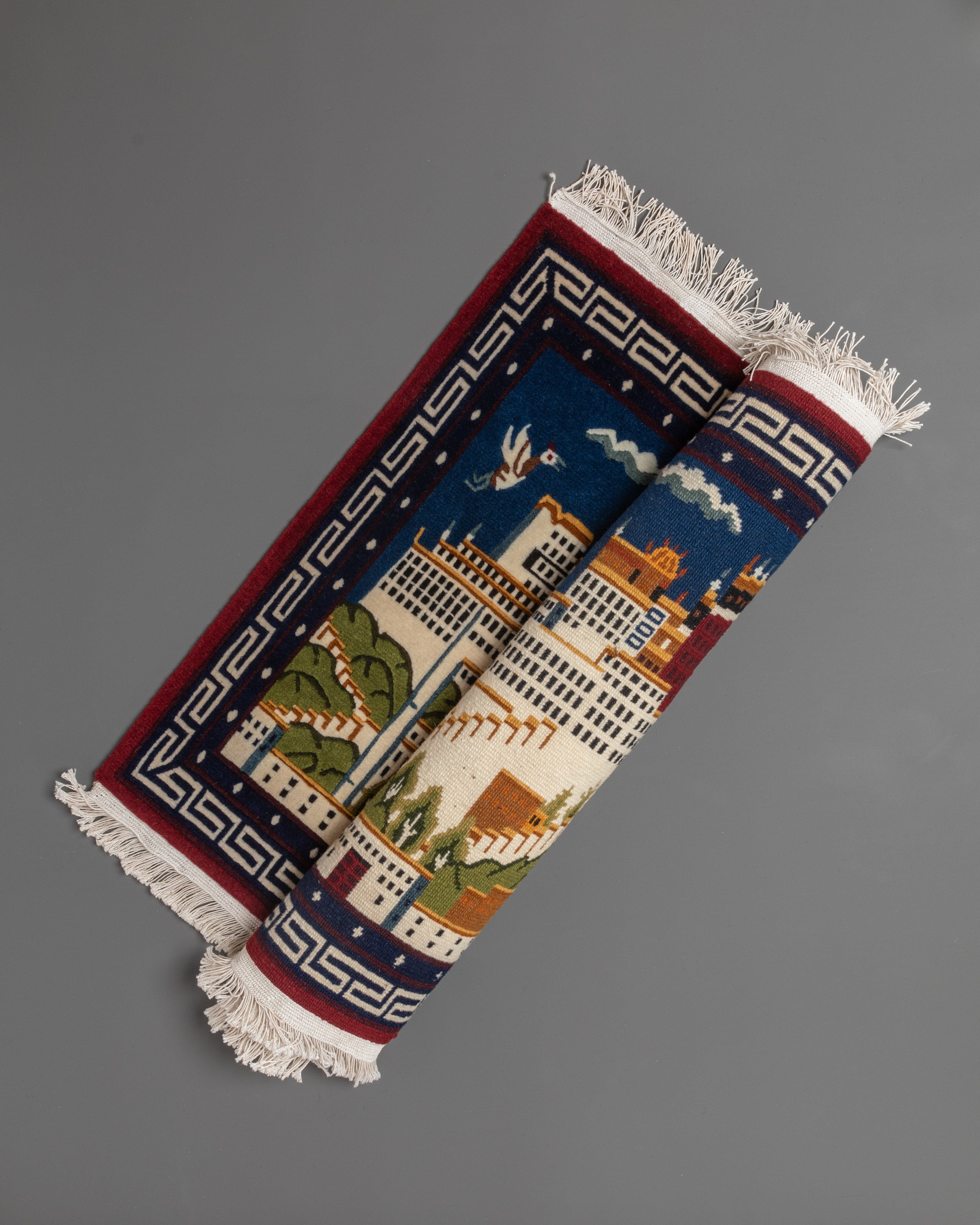 Potala Palace Woven Rug | Tibetan Rug For Home Decor