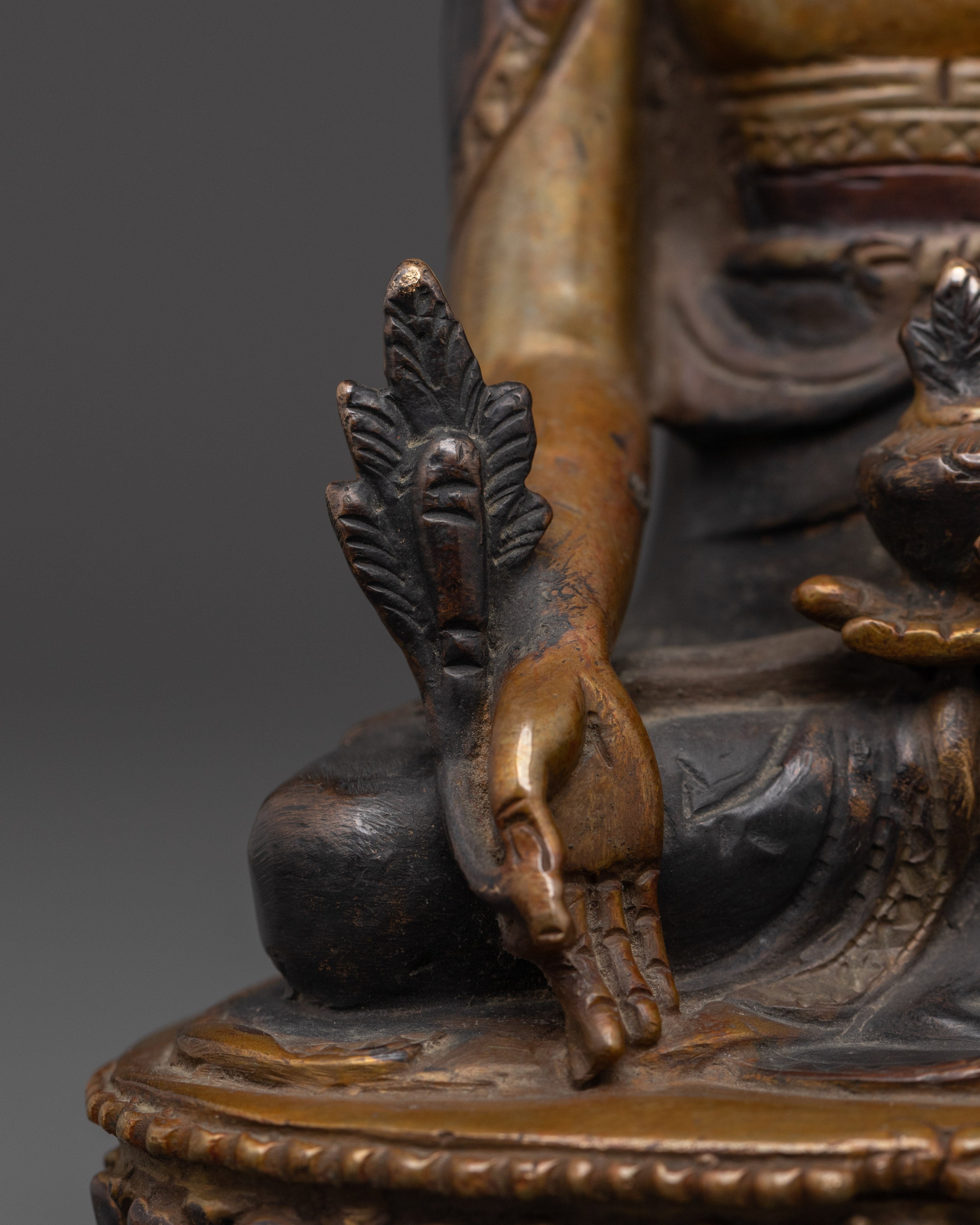Buddhist Medicine Buddha (Bhaisajyaguru) Figurine | Symbol of Healing and Compassion
