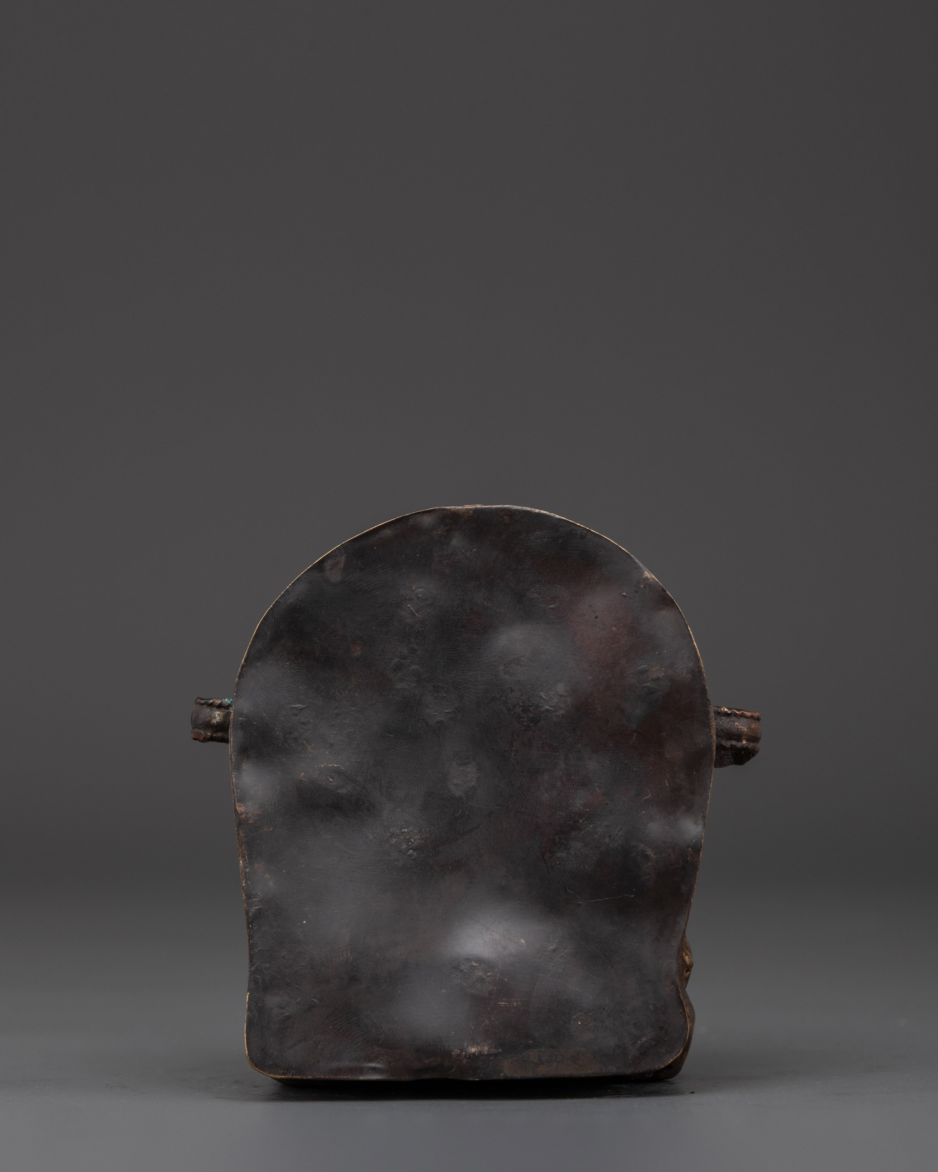 Handmade Tibetan Ghau Box with Chakrasamvara Yab-Yum Deity