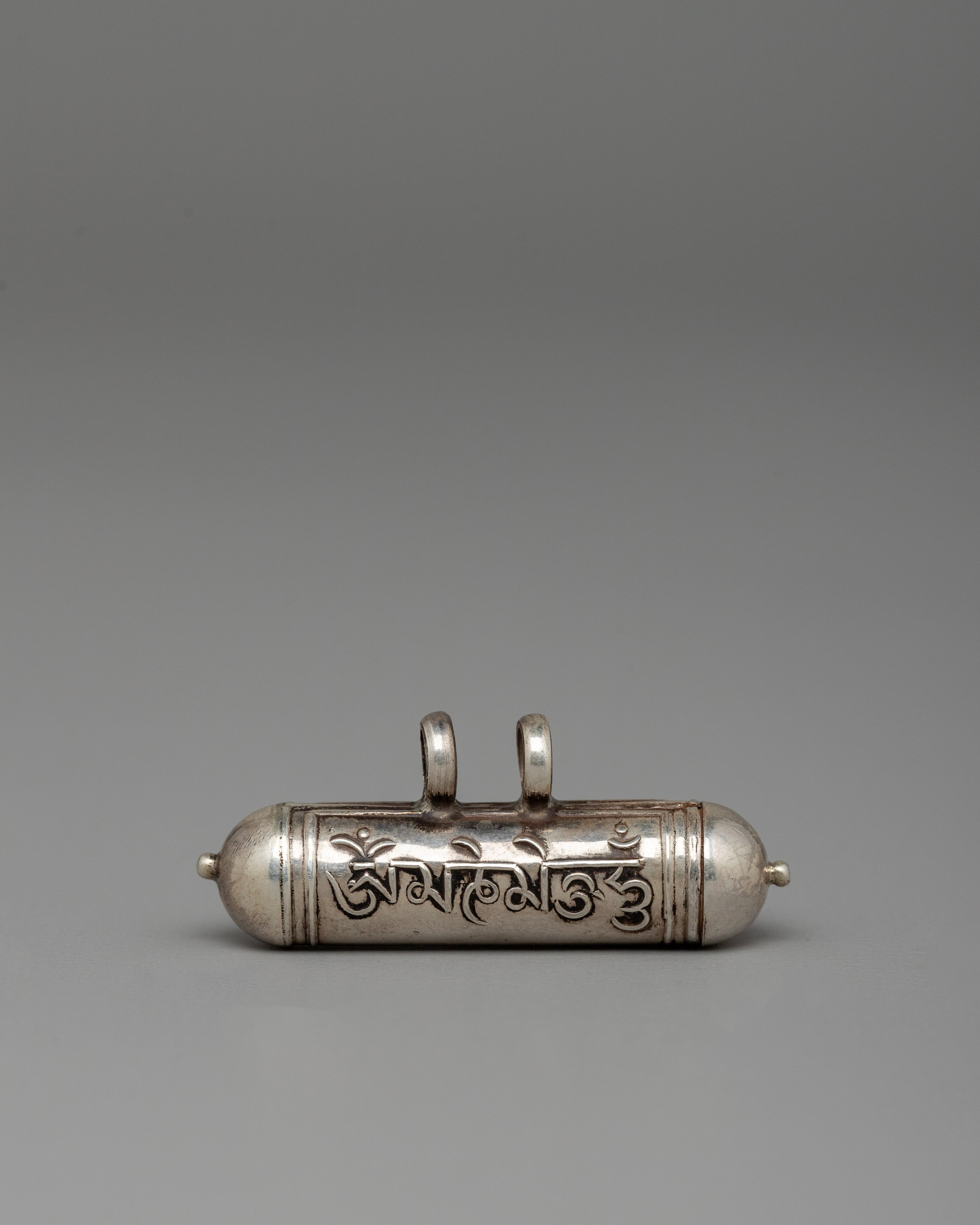 Locket with Sacred Tibetan Mantra | OM Mani Silver Pendant