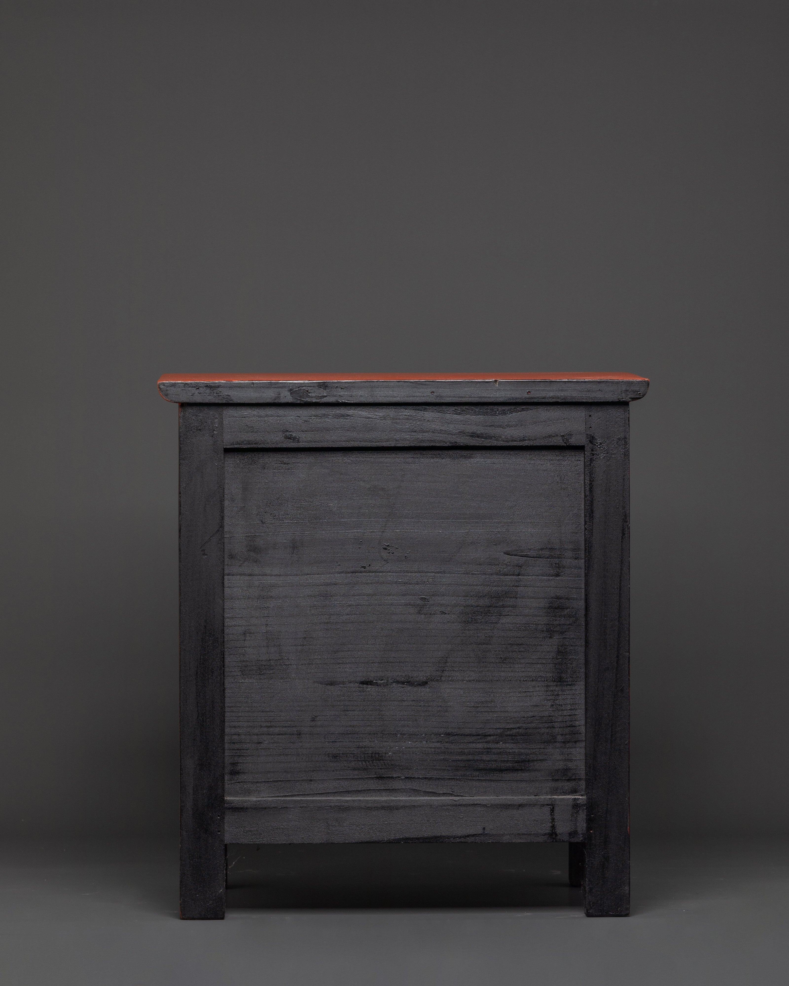 Tibetan Buddhist Drawer Box | Handcrafted Wooden Storage Box