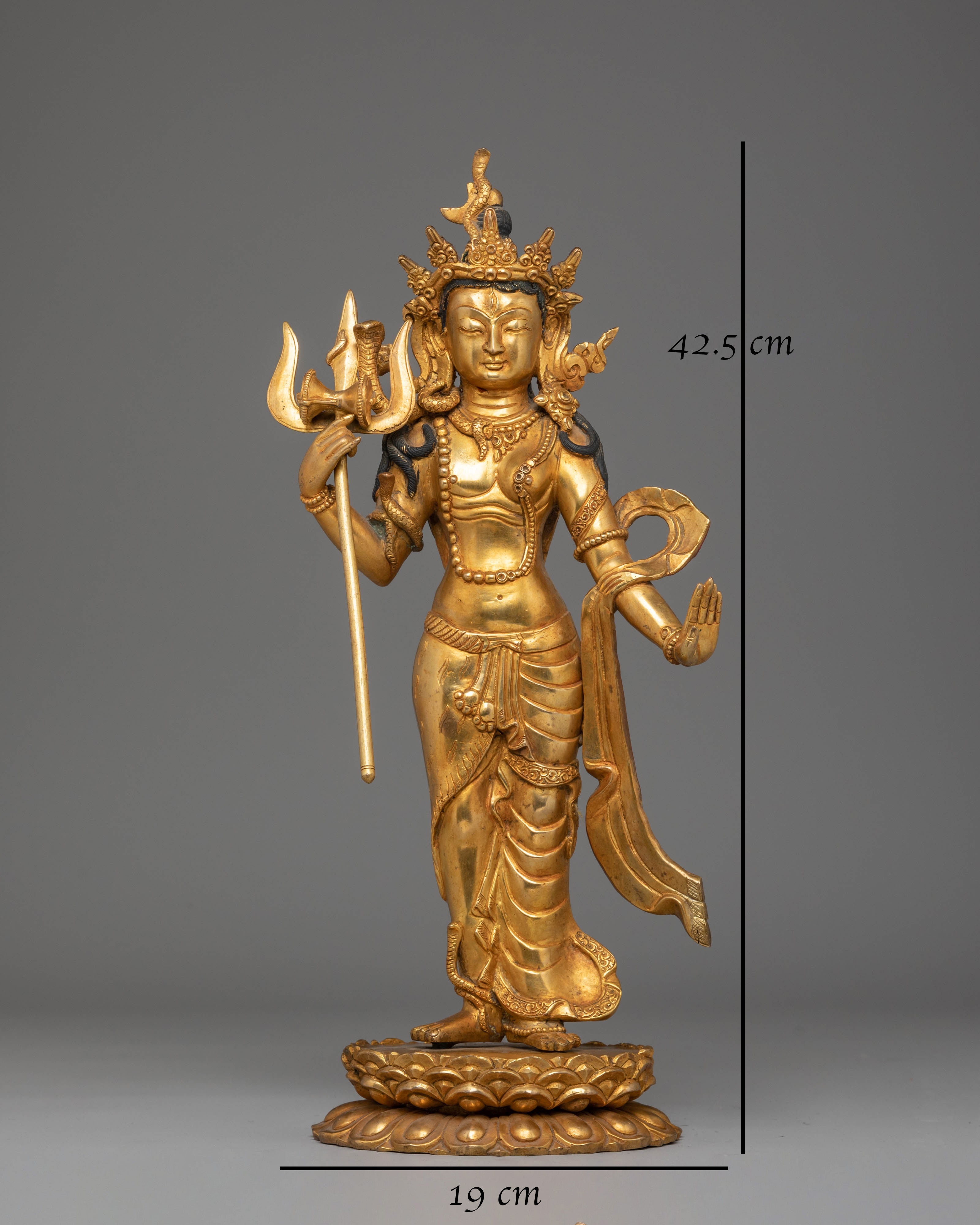 Golden Statue of Lord Shiva | Destroyer and Transformer