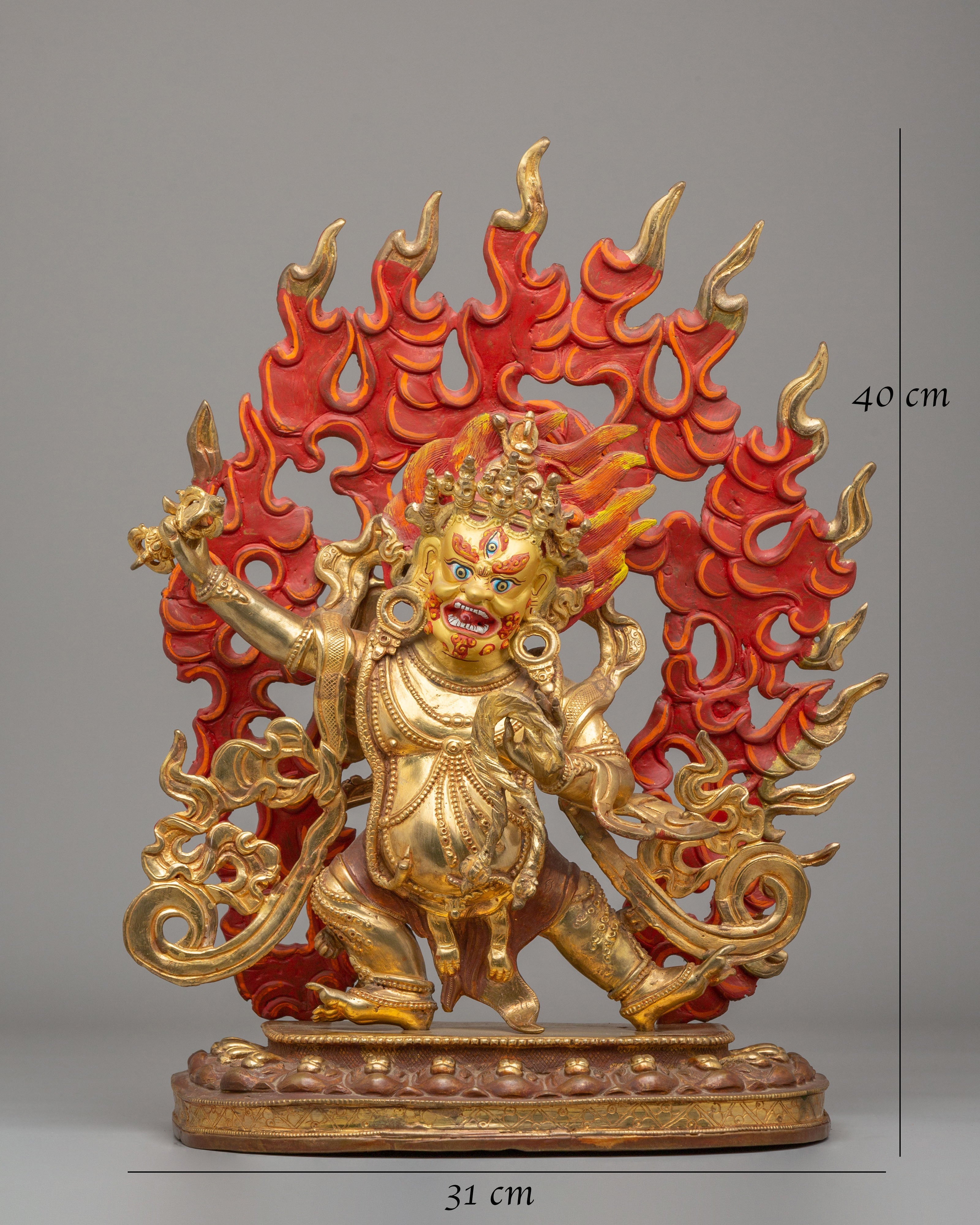 Traditional Vajrapani Spiritual Sculpture | Tibetan Buddha of Power