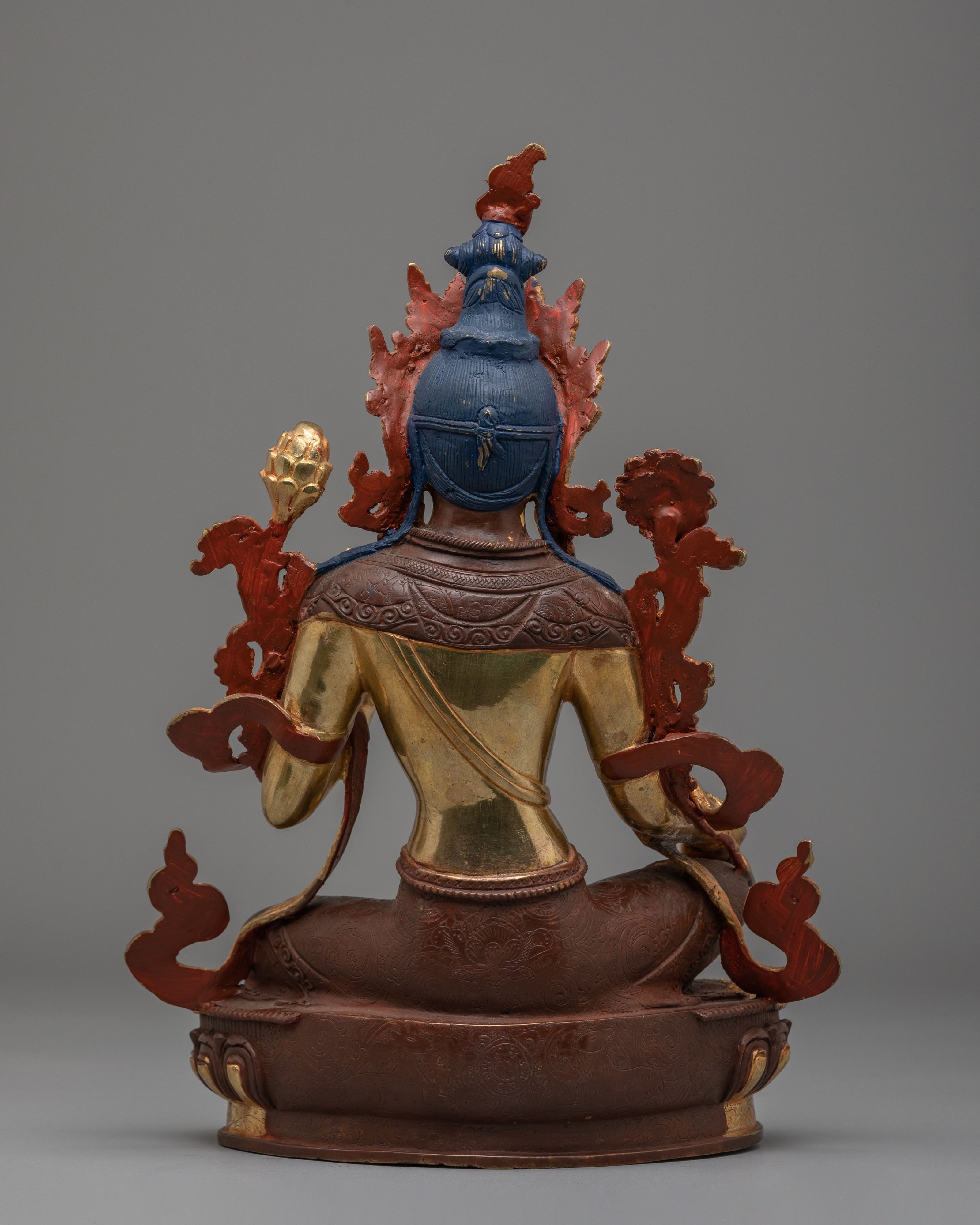 Spiritual Green Tara Figurine | Handmade Buddhist Statue