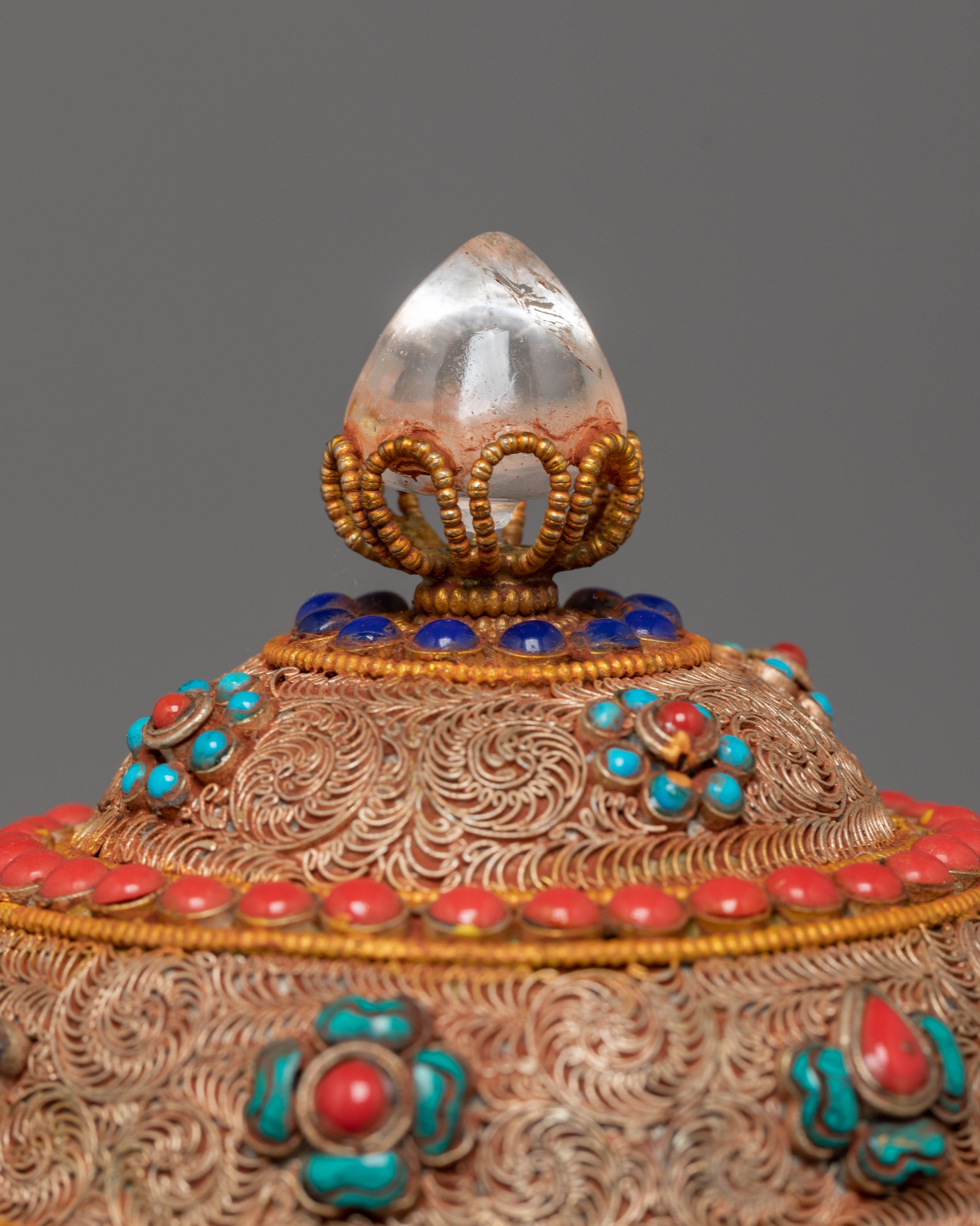 Chenrezig Carved Tea Pot | Symbol of Compassion