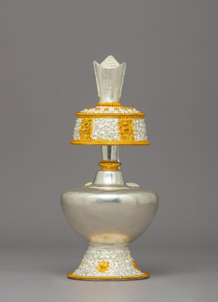 Handmade Tibetan Bhumba | Buddhist Ritual Vase Bhumpa