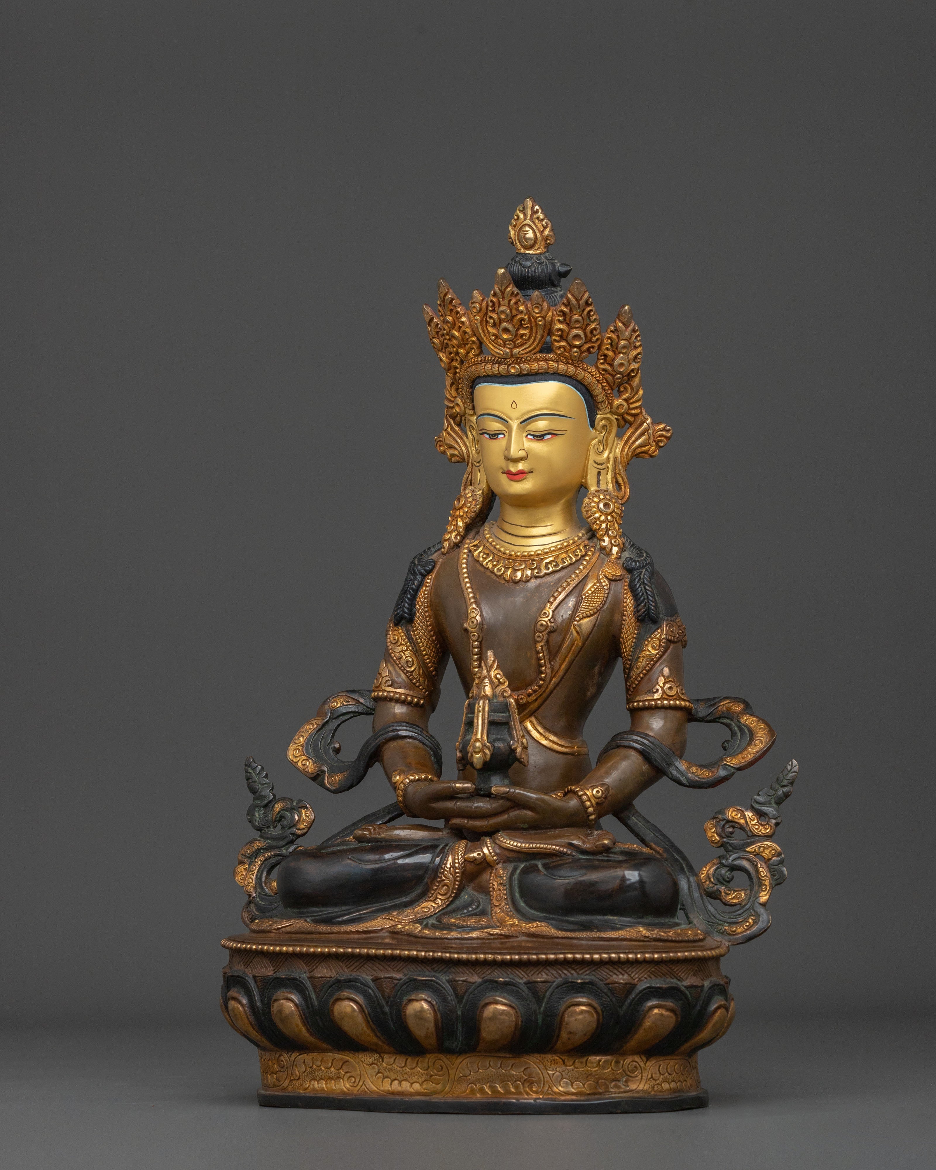 Sacred Meditation Amitayus Buddha Statue | Spiritual Home Decor