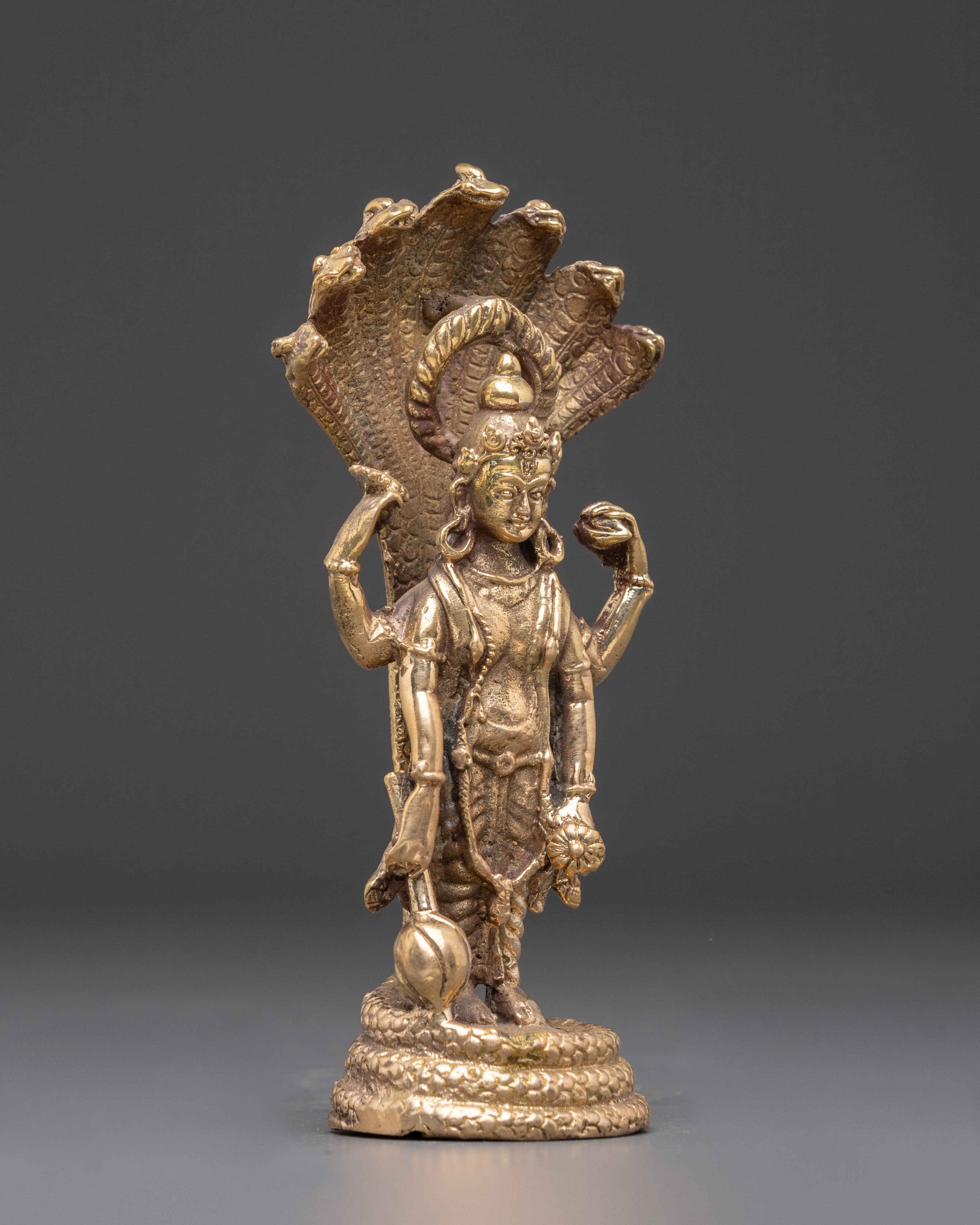 Handcrafted Vishnu Statue | Divine Deity of Harmony and Preservation
