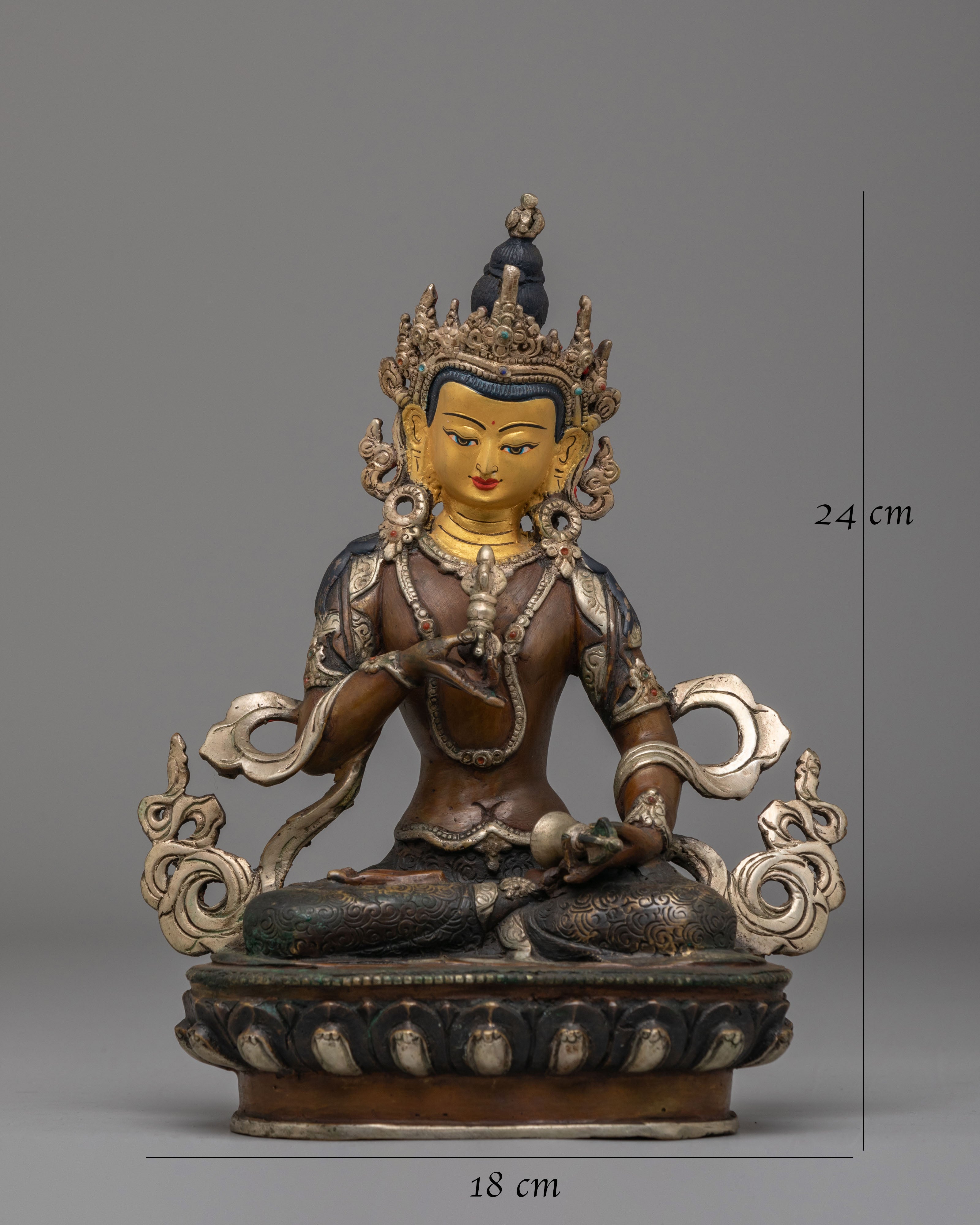 Sacred Tibetan Vajrasattva Purification Statue | Tibetan Buddhist Purification Deity