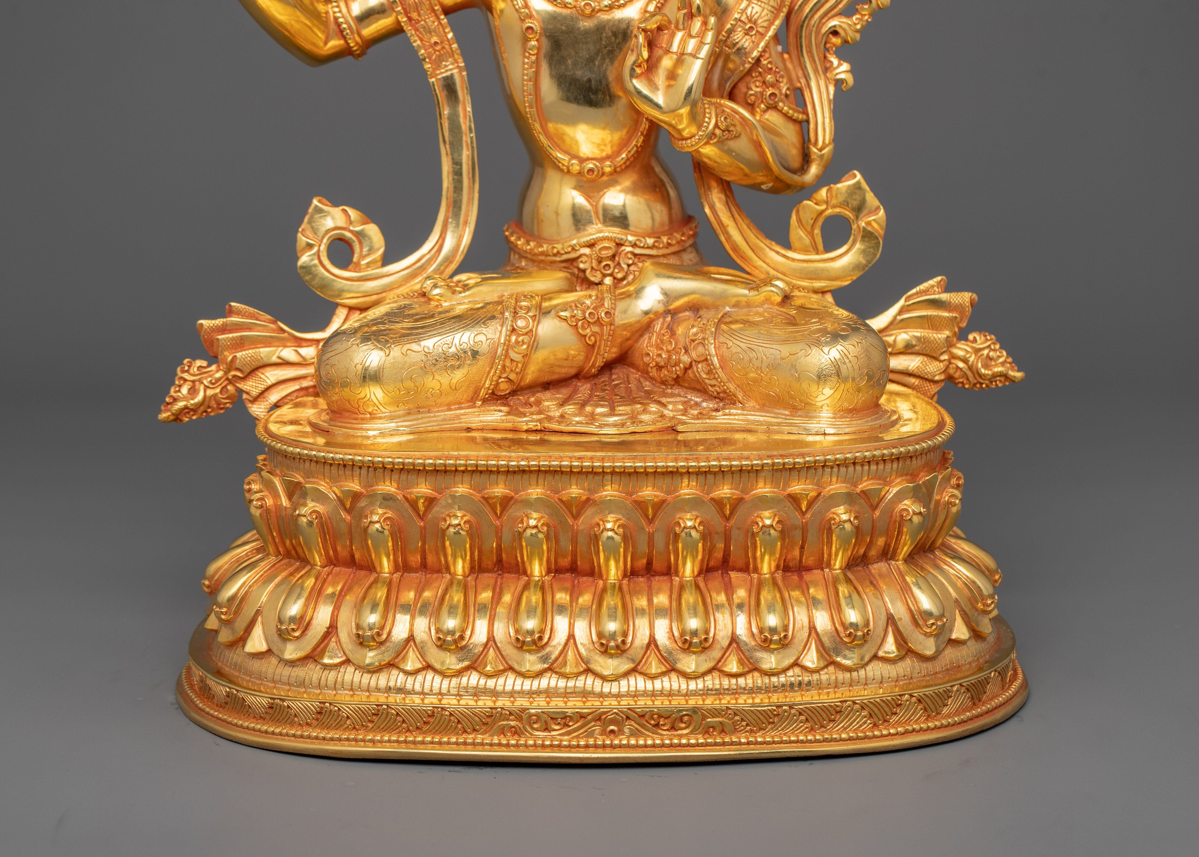 Manjushri Bodhisattva of Intellectual Clarity Figurine | Symbol of Wisdom and Knowledge