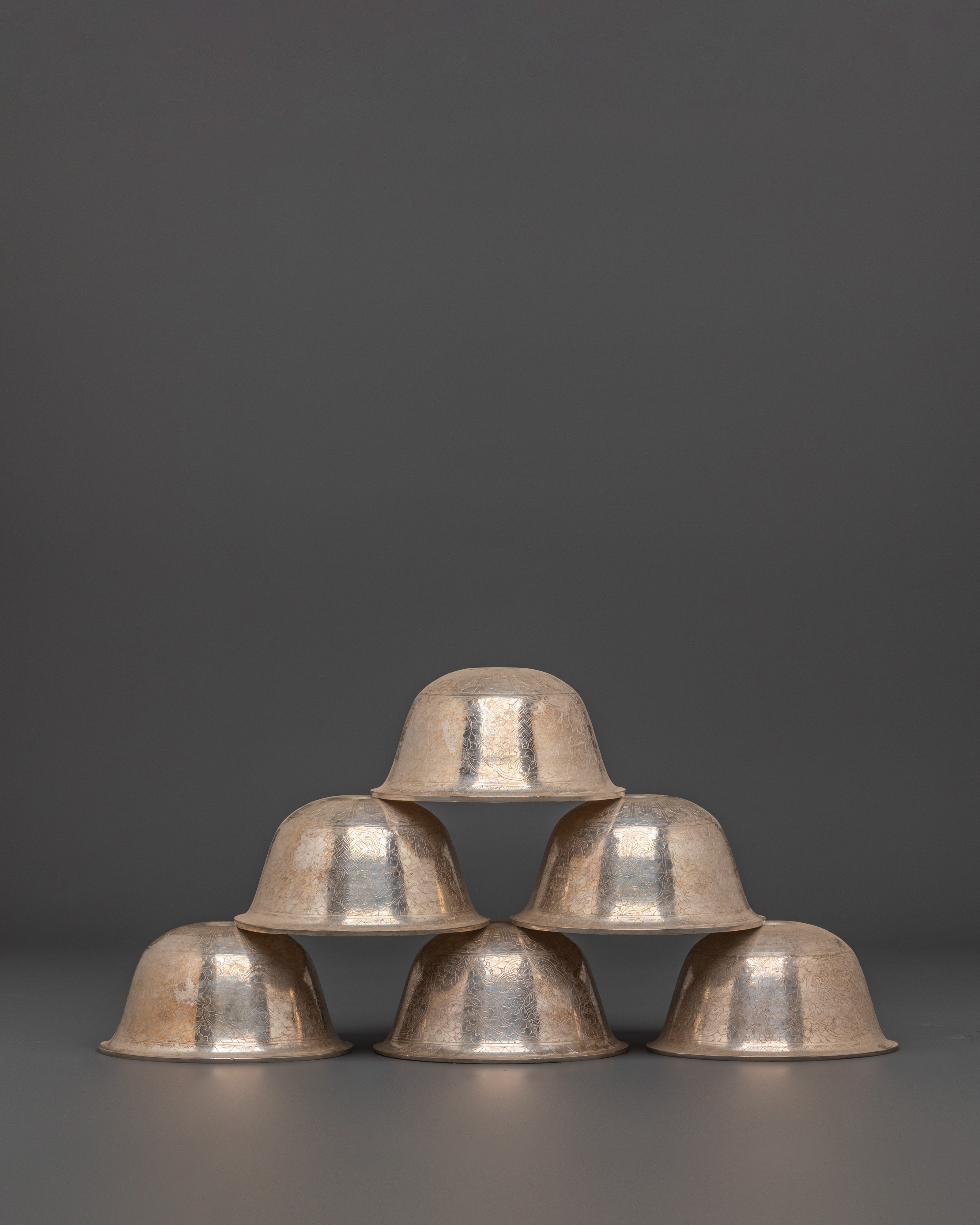 Water offering Bowls Set |  Tibetan Buddhist Ritual Bowls