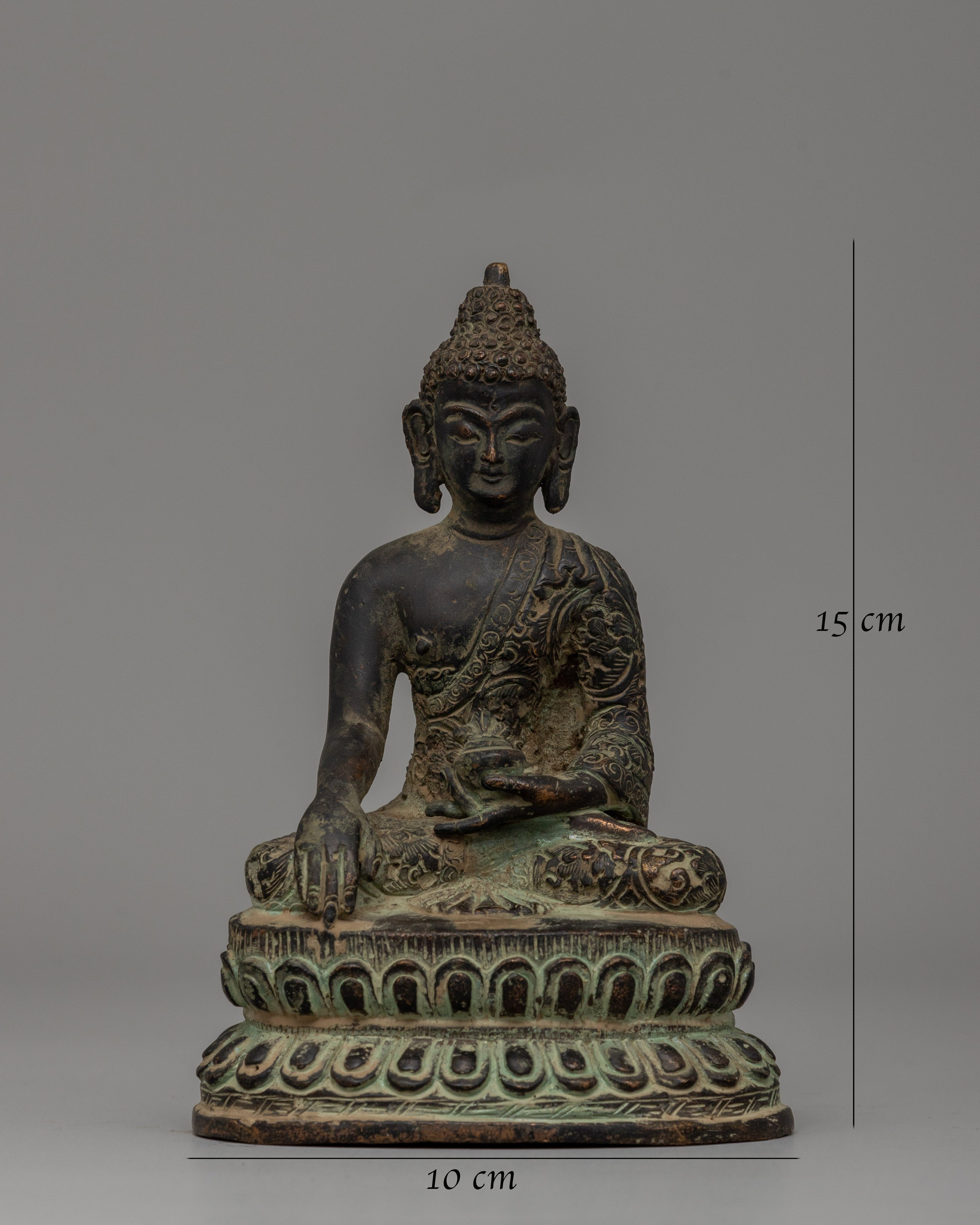 Shakyamuni Buddha Enlightened Master Copper Statue
