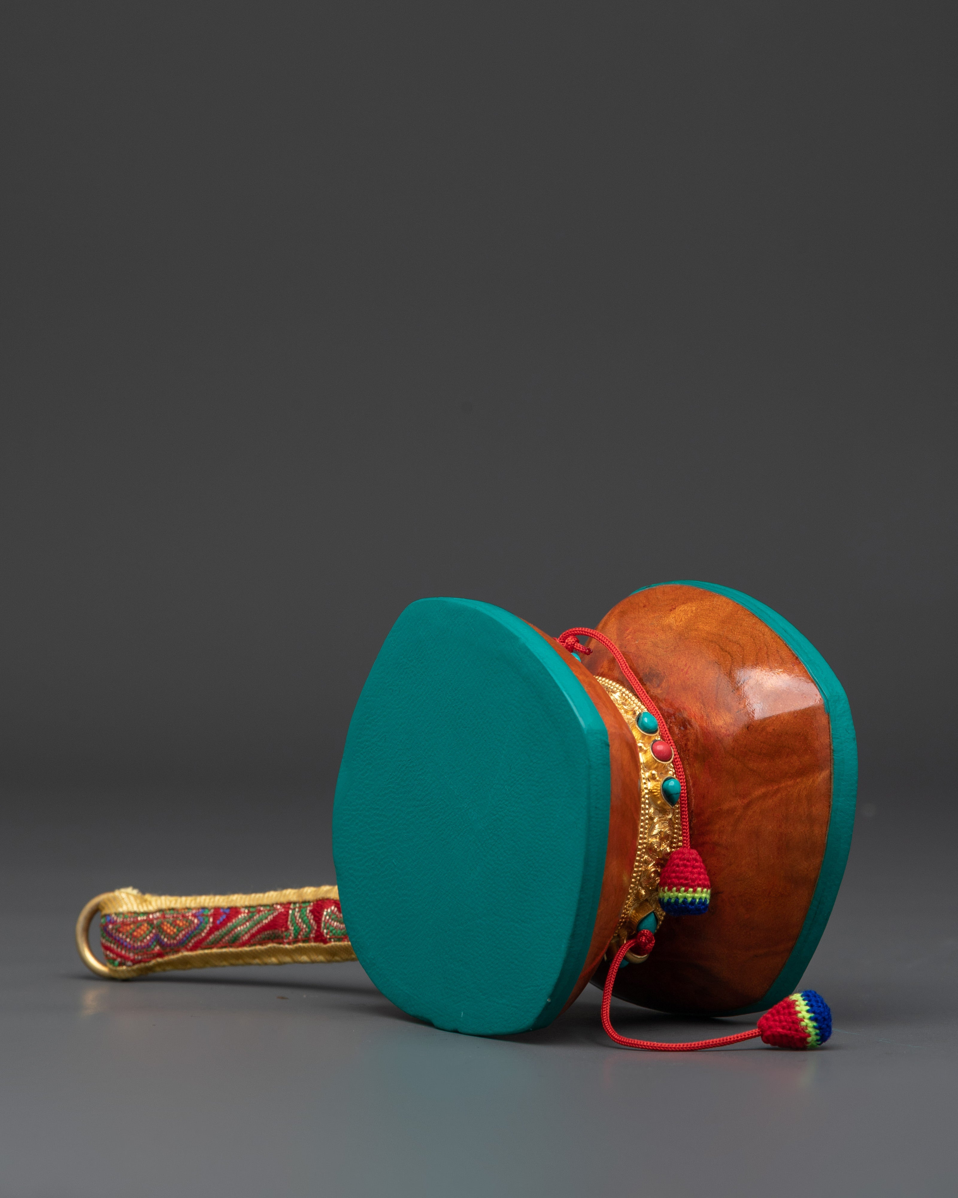 Traditional Buddhist Damaru | Rituals and Meditation Sacred Tool