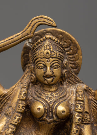 Mahakali Goddess Brass Statue | Protective Divine Energy Figurine