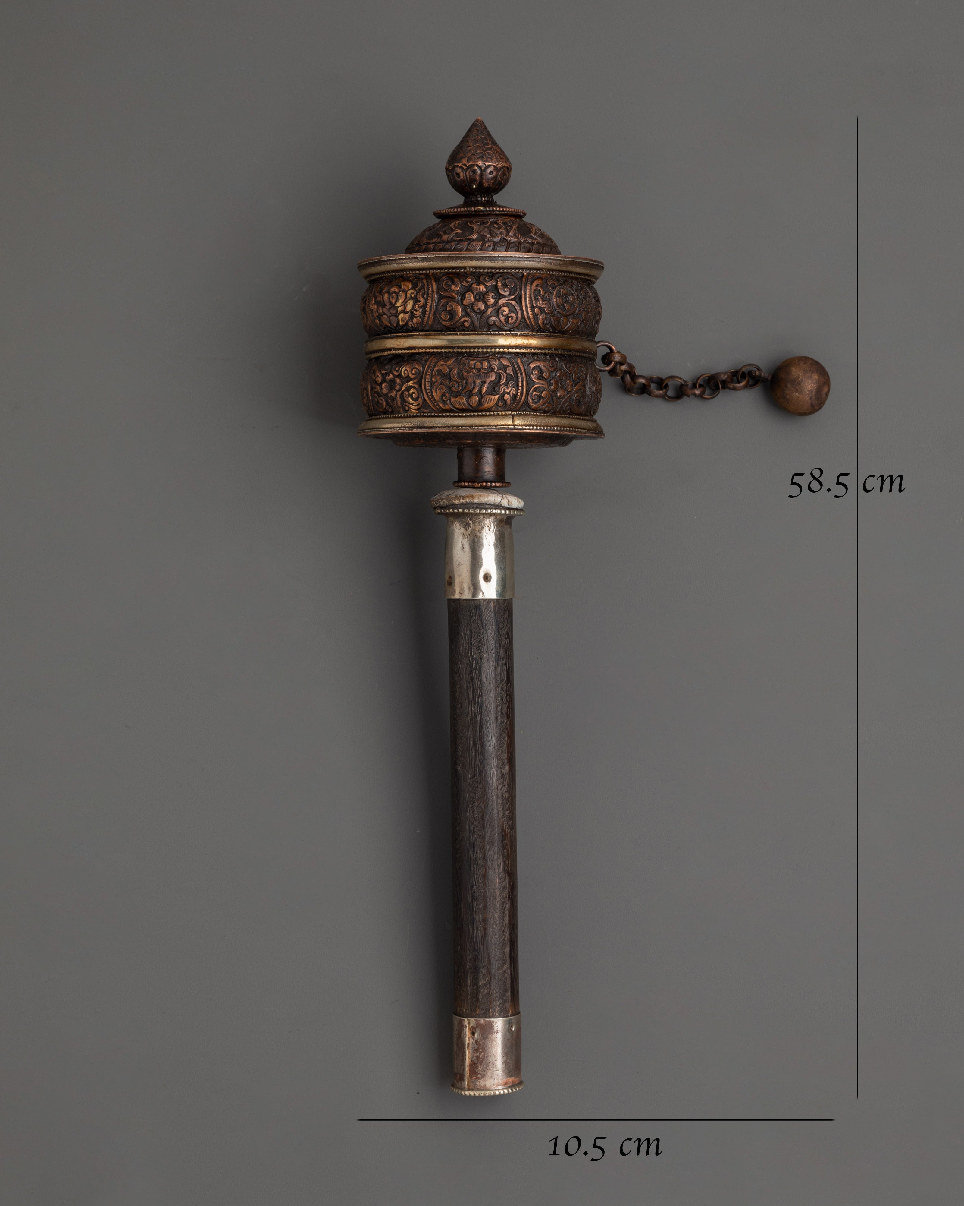 Tibetan Hand Spinner Prayer Wheel | Buddhist Meditation Item