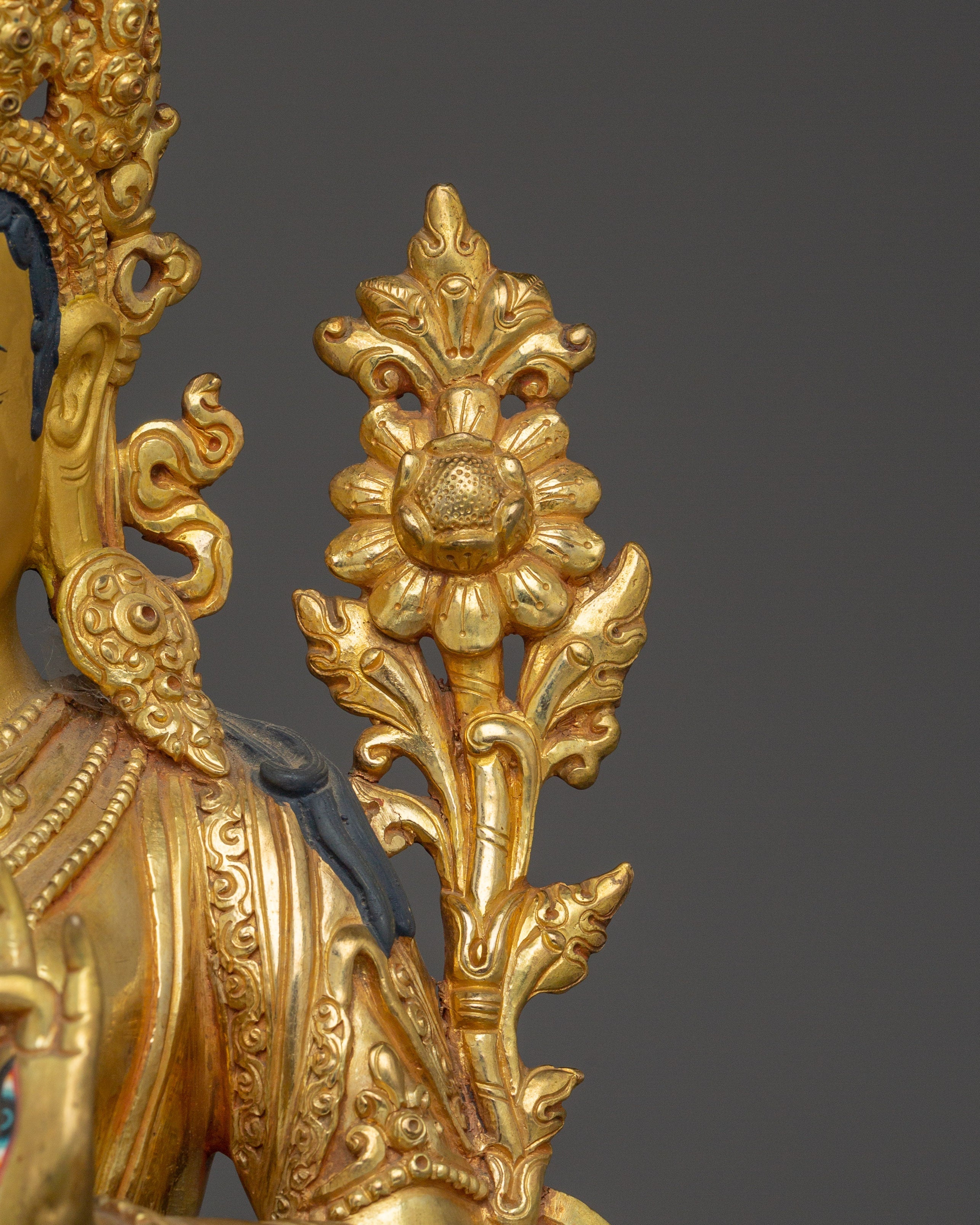 Meditation Goddess White Tara Statue | Peaceful Tara