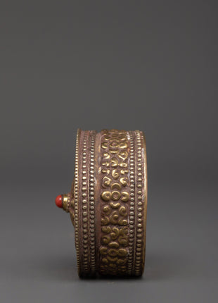 Floral Carved Treasure Box | Tibetan-Inspired Keepsake Storage