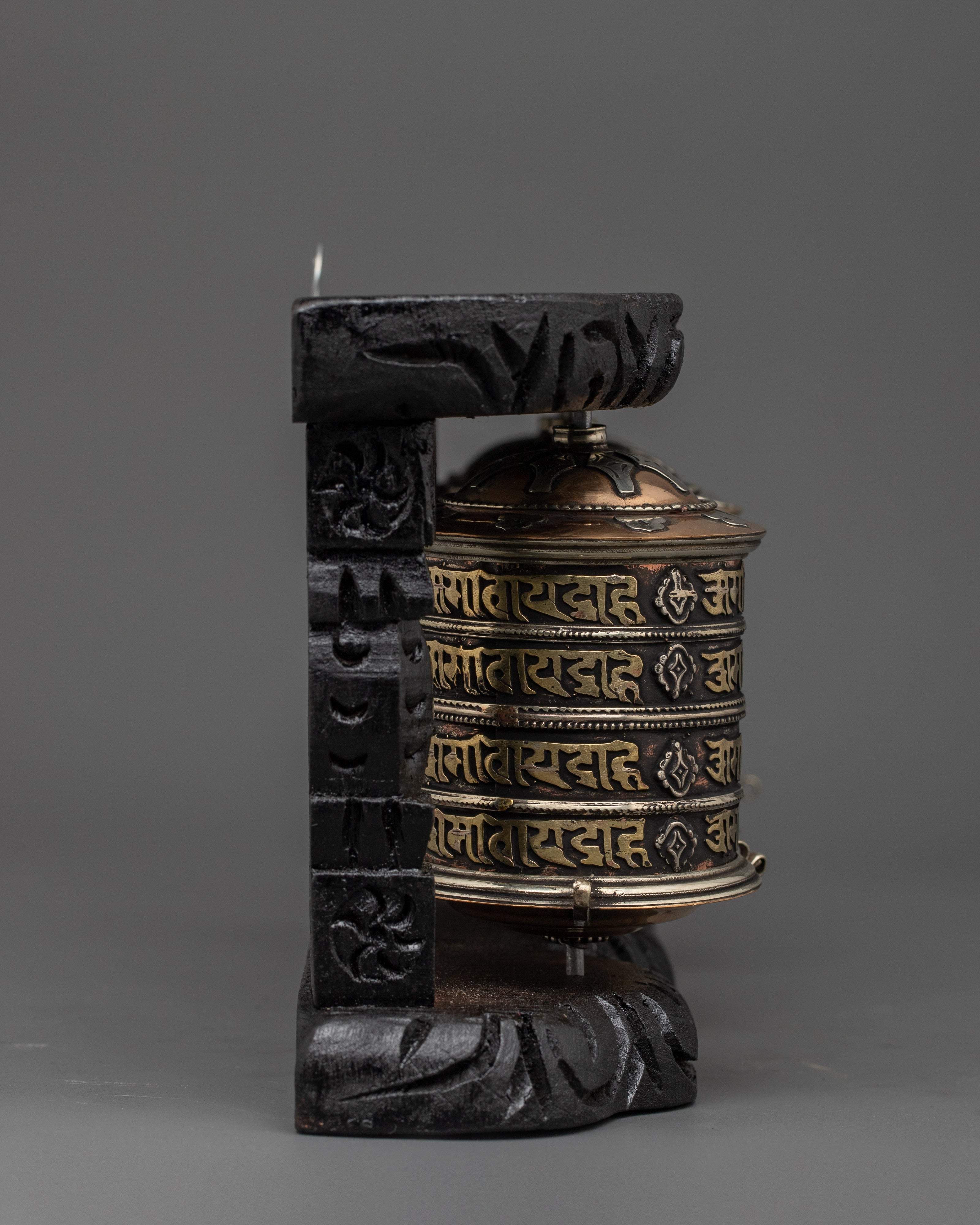 Sacred Mantra Prayer Wheel Wall Decor | Meditation & Blessings