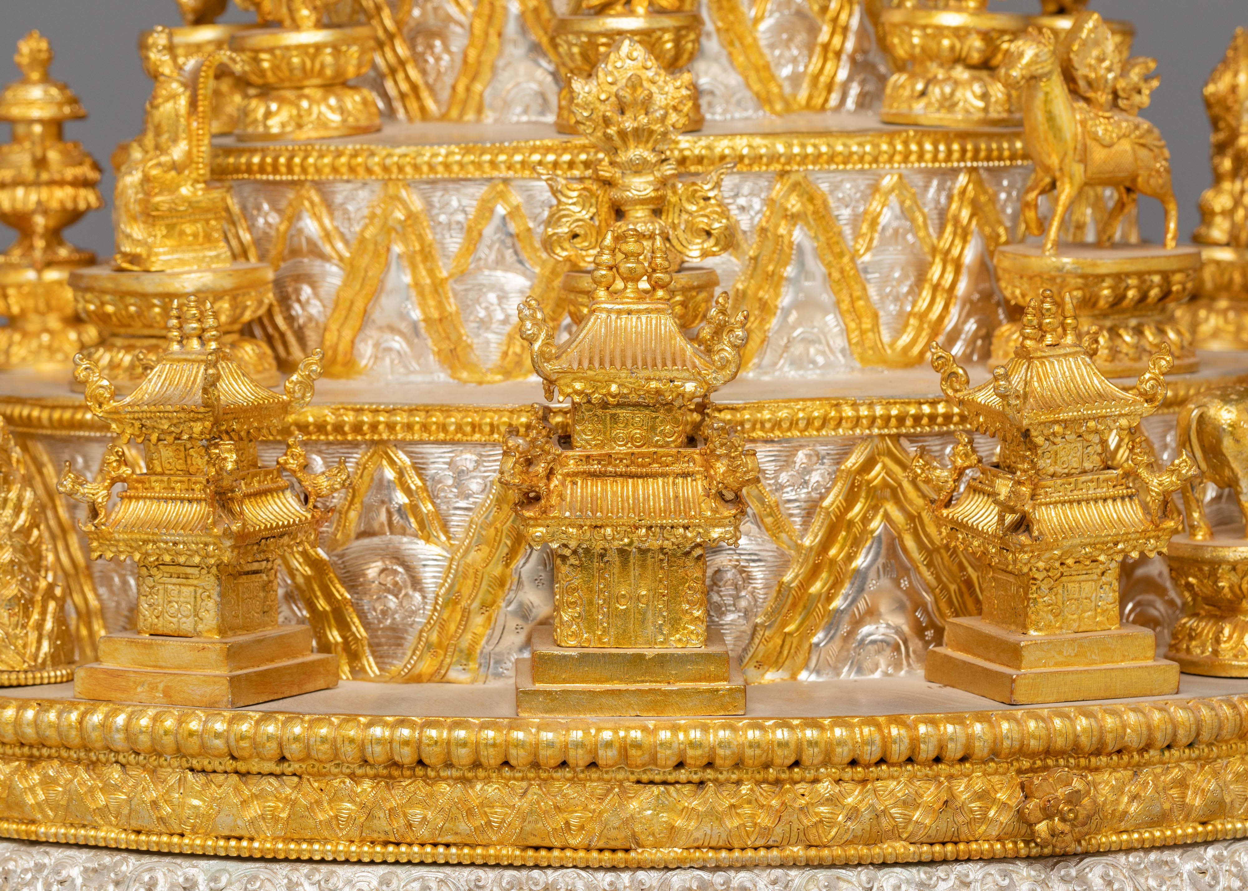 Handmade Electro Gold Plated Mandala for Rituals | Spiritual Art & Altar Decor