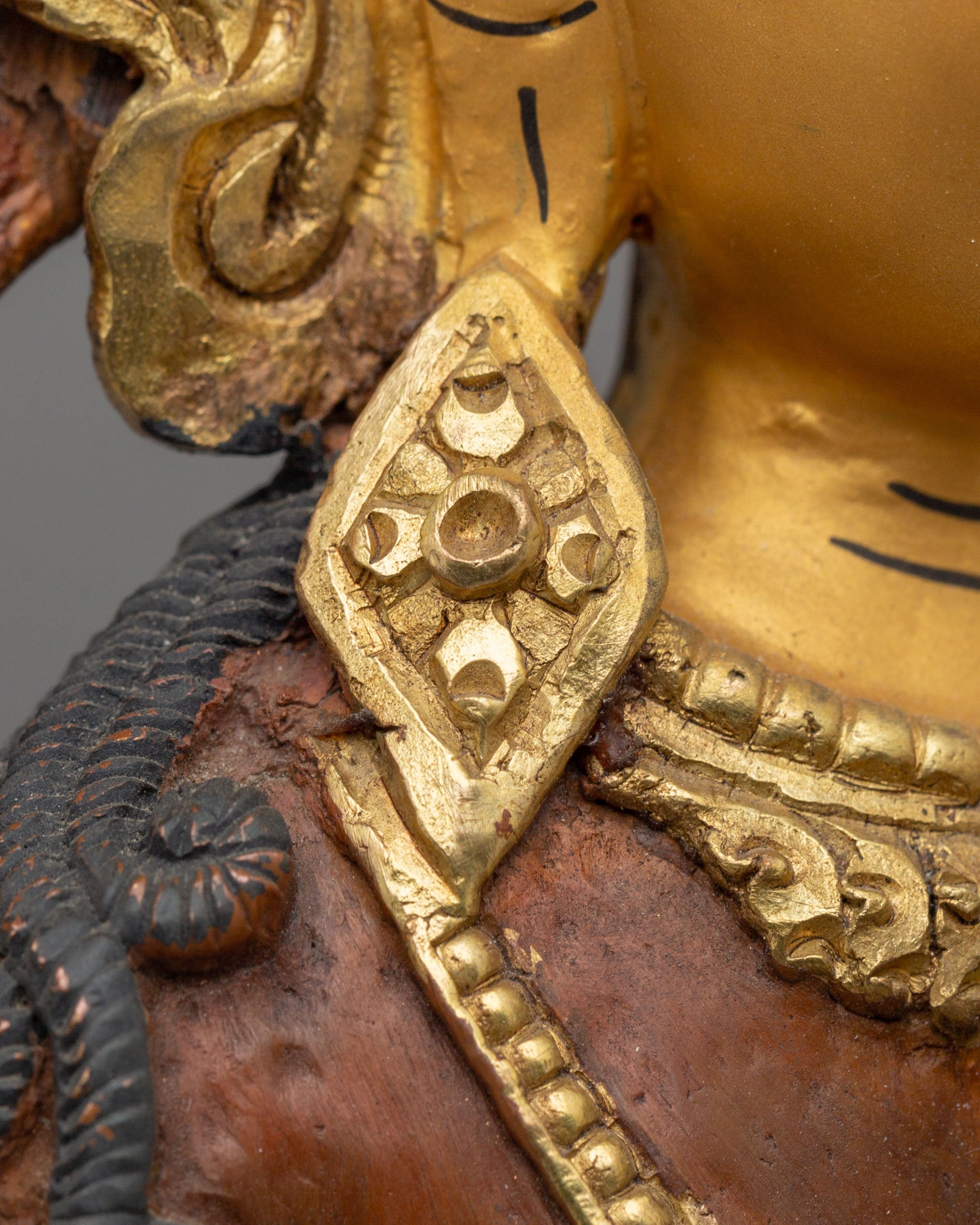 Vajrasattva Copper Handmade Sculpture | Tibetan Buddha Statue