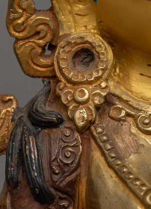 Buddhist Goddess Green Tara Sculpture | Sacred Spiritual Shrine Decor