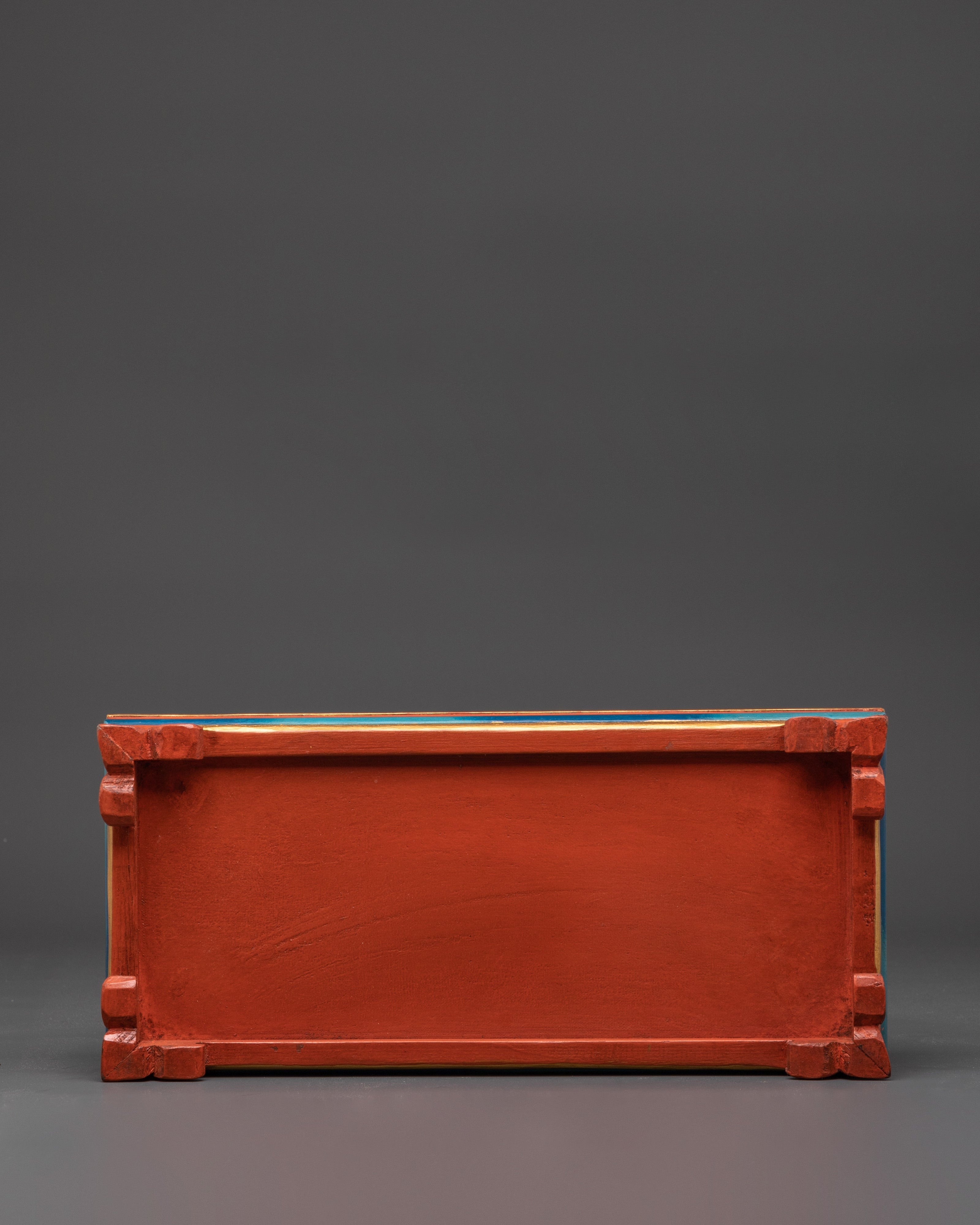 Handcrafted Tibetan Tray | Spiritual Wooden Tray for Rituals and Decor