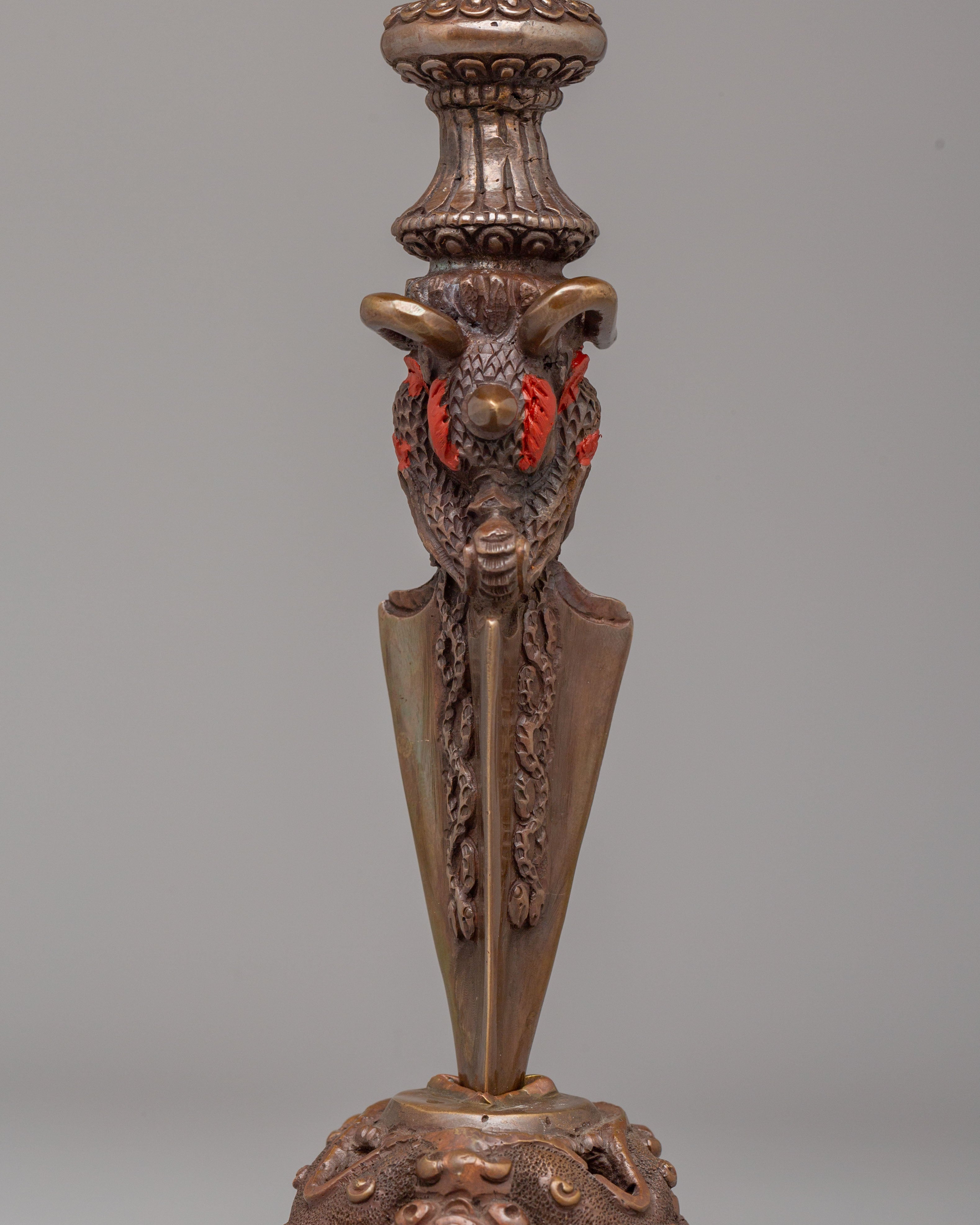 Sacred Hayagriva Phurba | Handcrafted Copper Ritual Dagger
