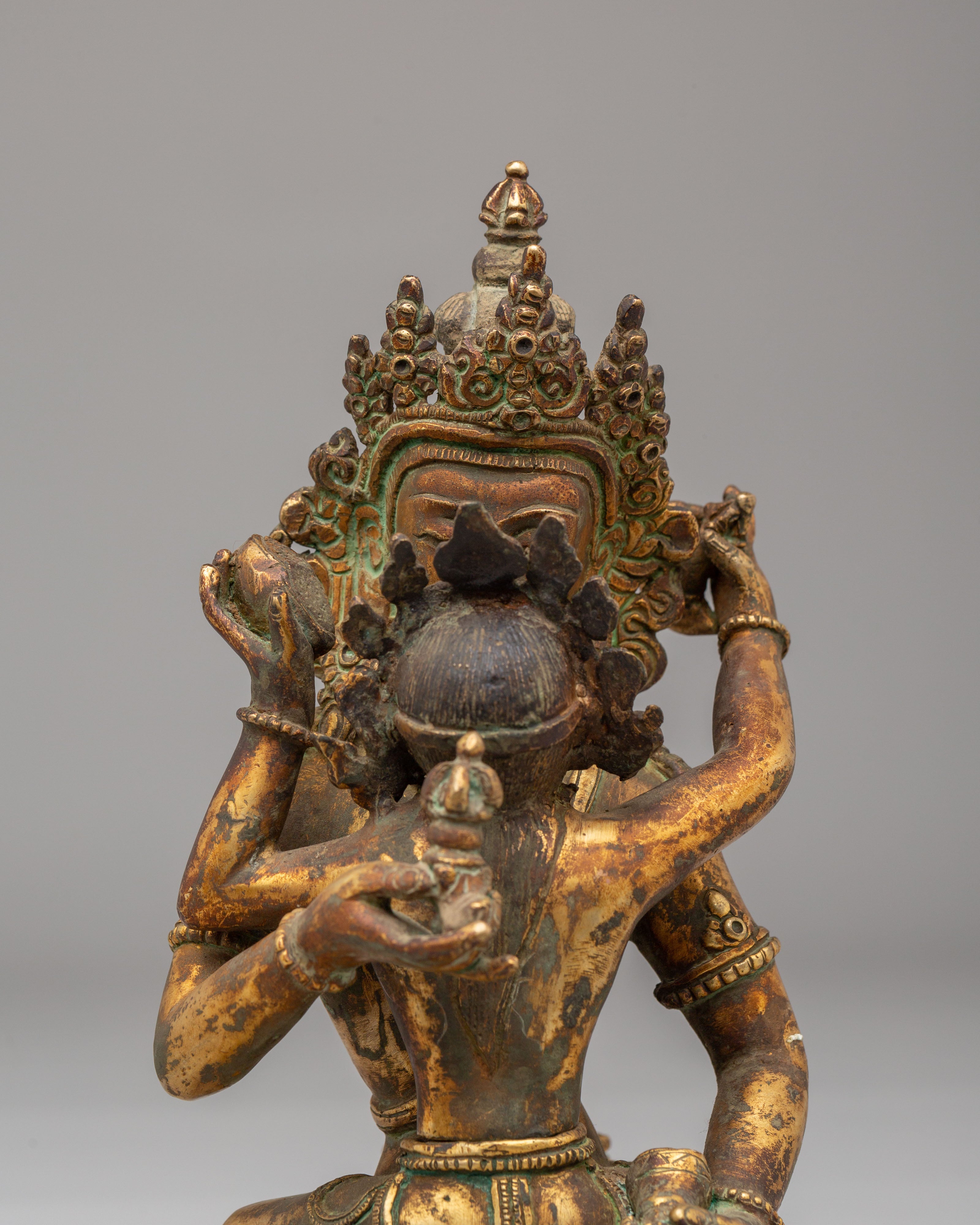 Vajrasattva With Consort Figurine | Vajragarvi Buddhist Sculpture