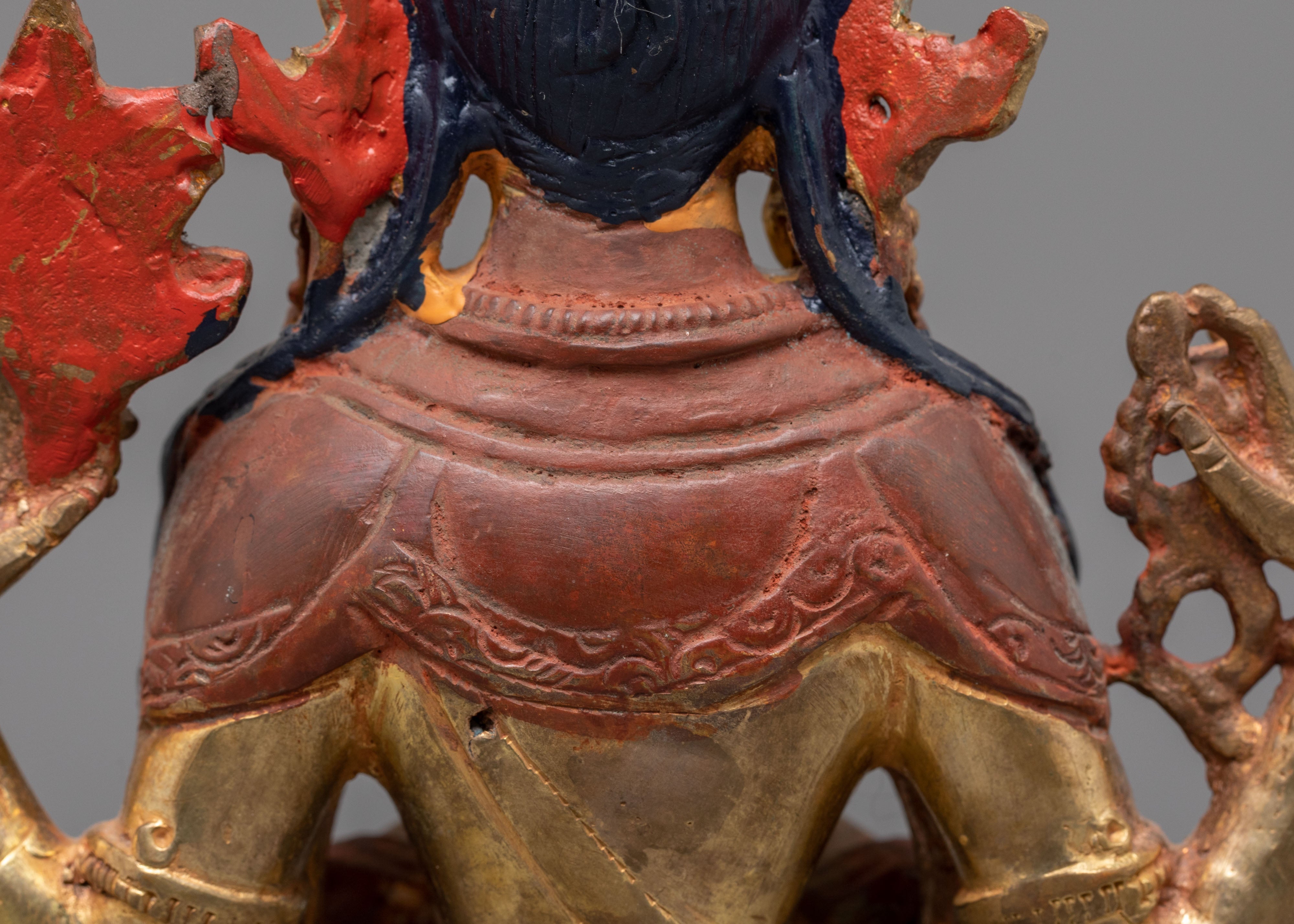 Gold Plated Statue of Bodhisattva Chenrezig | Deity of Compassion