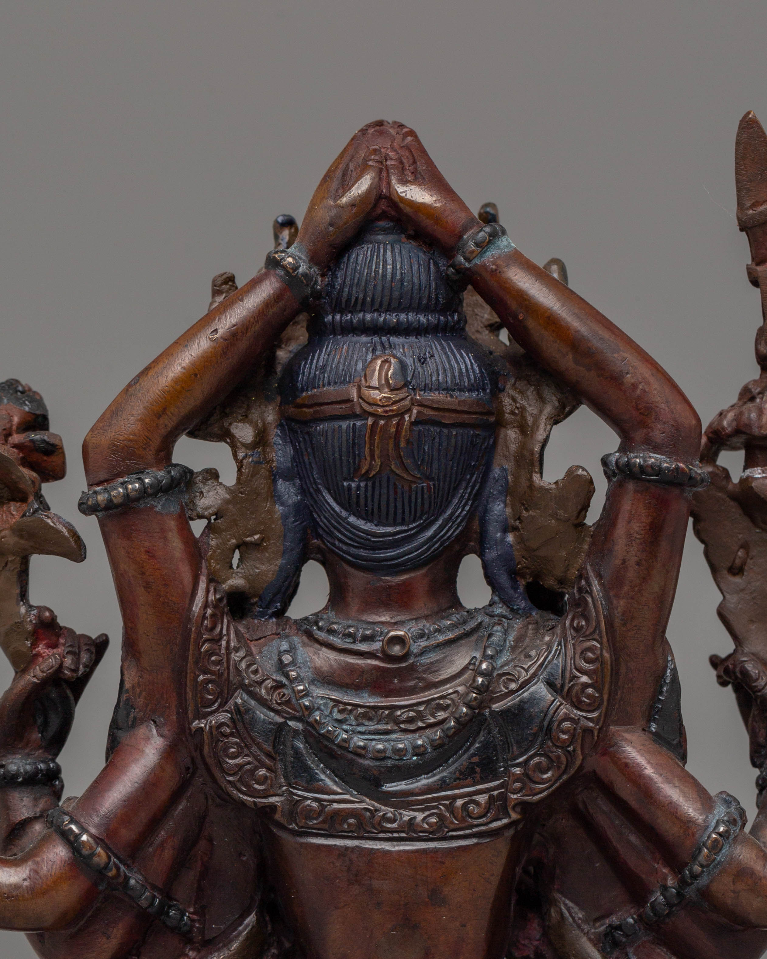Tibetan Cundi Bodhisattva Sculpture | Oxidized Copper Statue