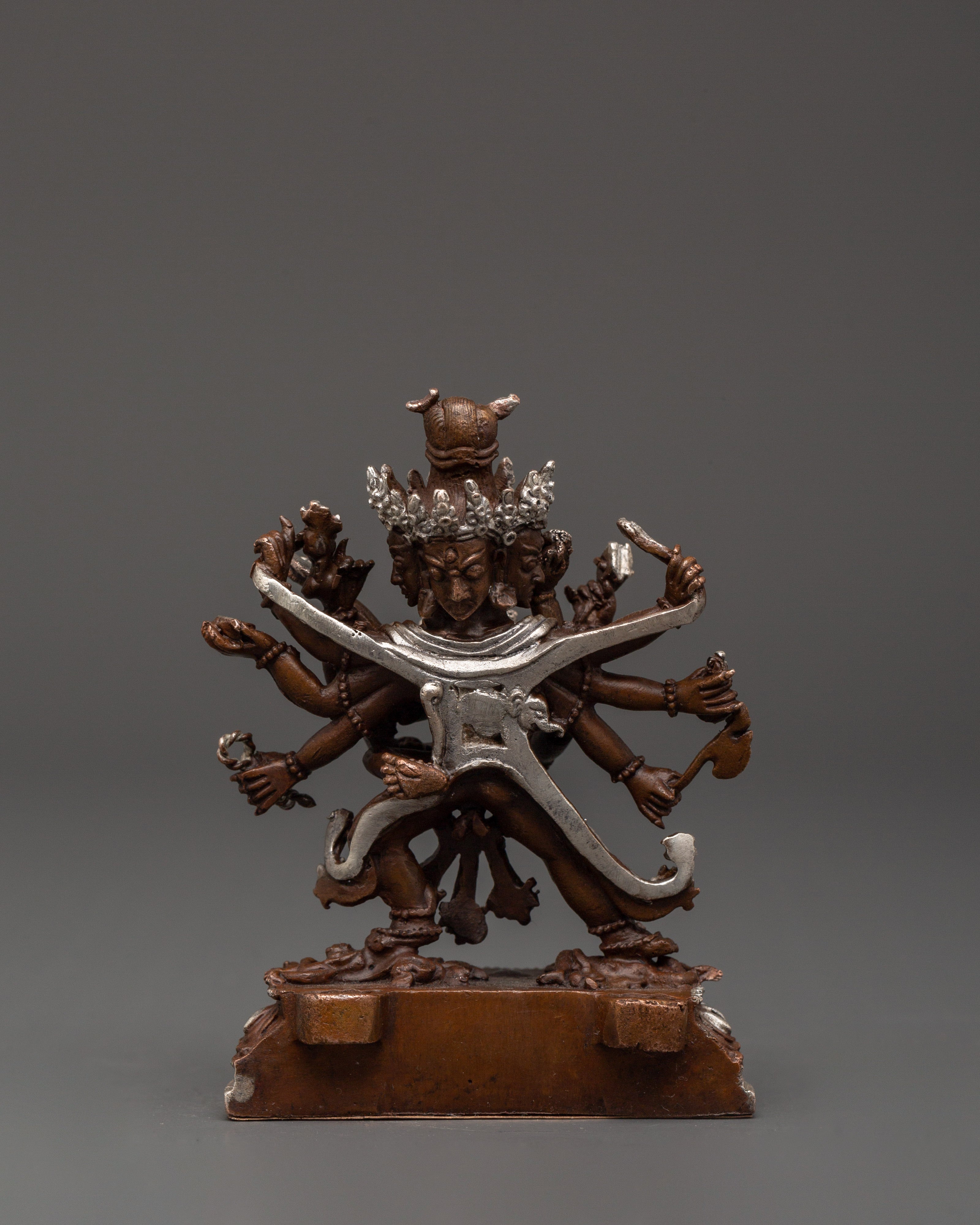 Chakrasambhara Copper Statue | Buddhist Deity Sculpture