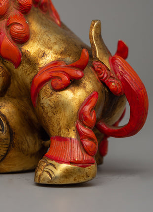 Handicrafted Foo Dog Lion | Buddhist Sacred Decor