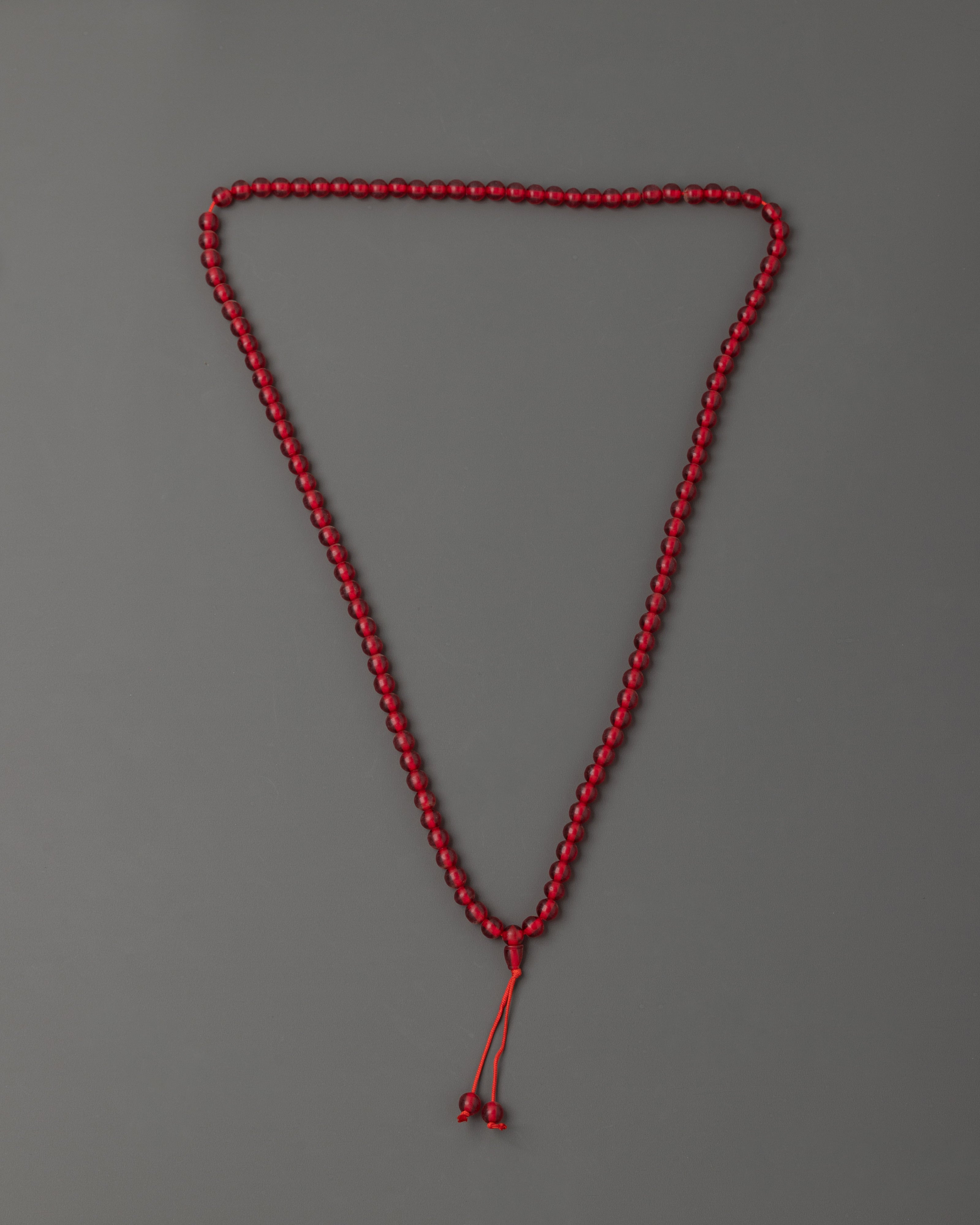 Artificial Ruby Mala for Meditation | Traditional Craft