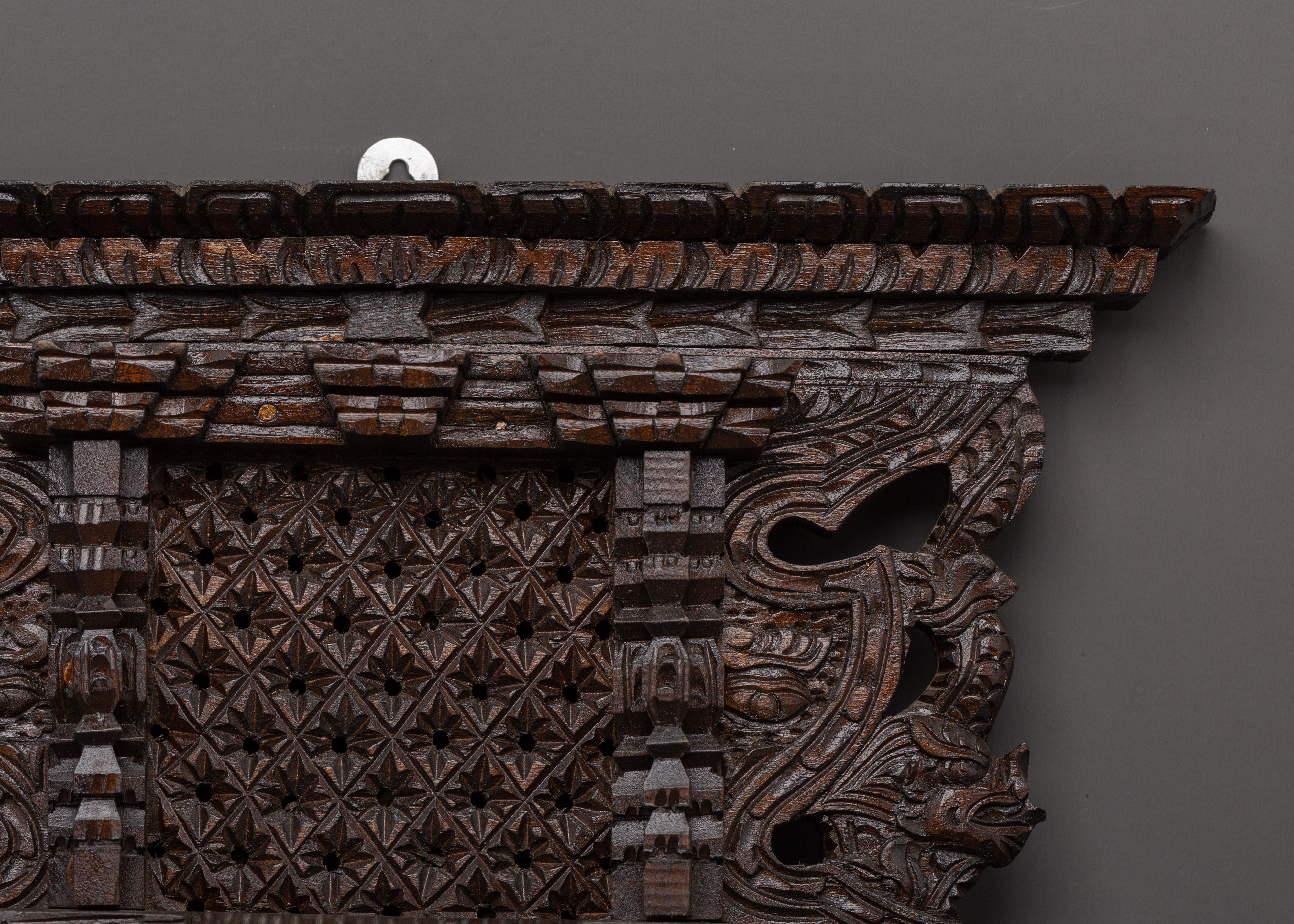 Hand Carved Wall Art | Spiritual Wooden Decor for Meditation Spaces