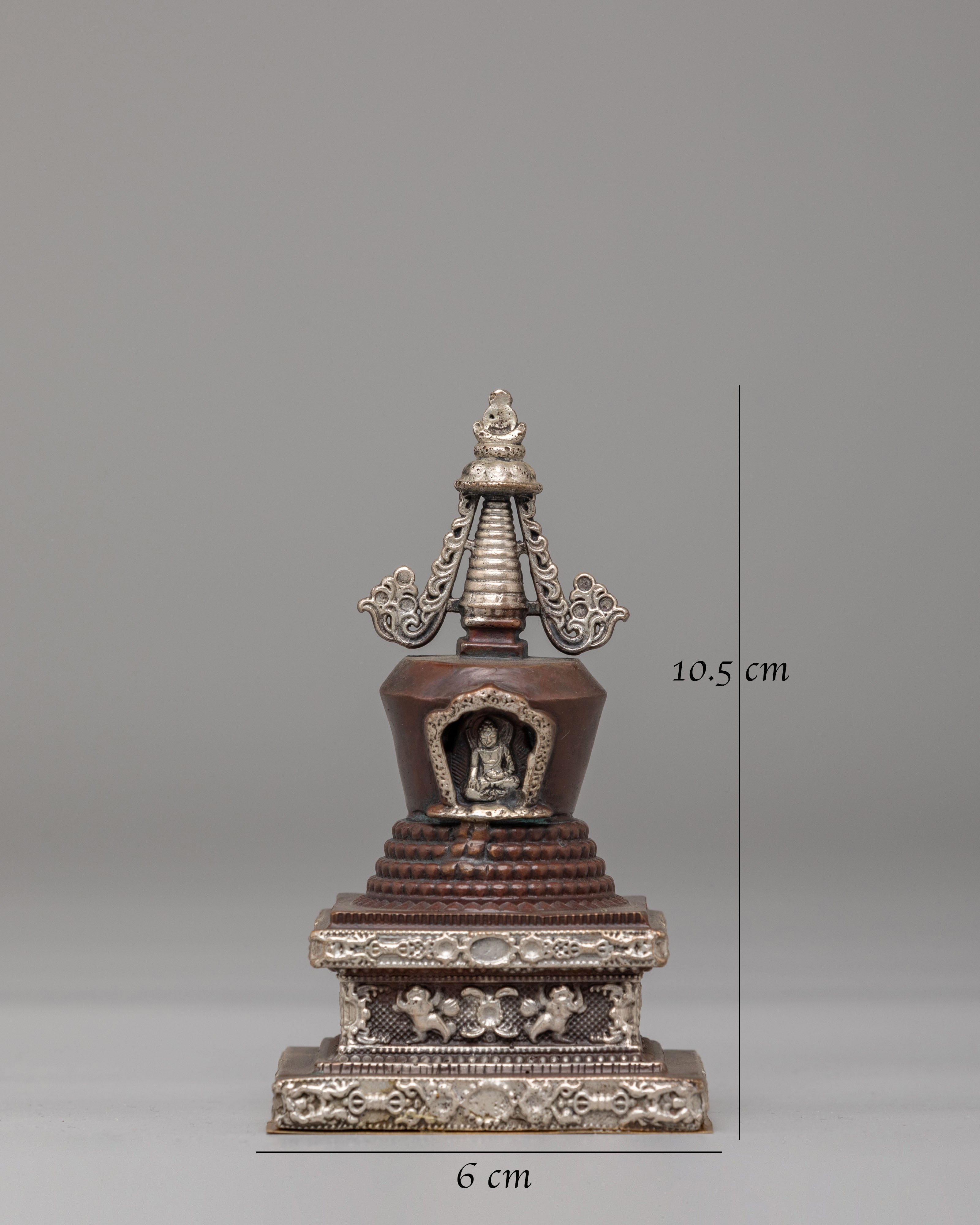 Handcrafted Lotus Blossom Stupa | Symbol of Enlightenment