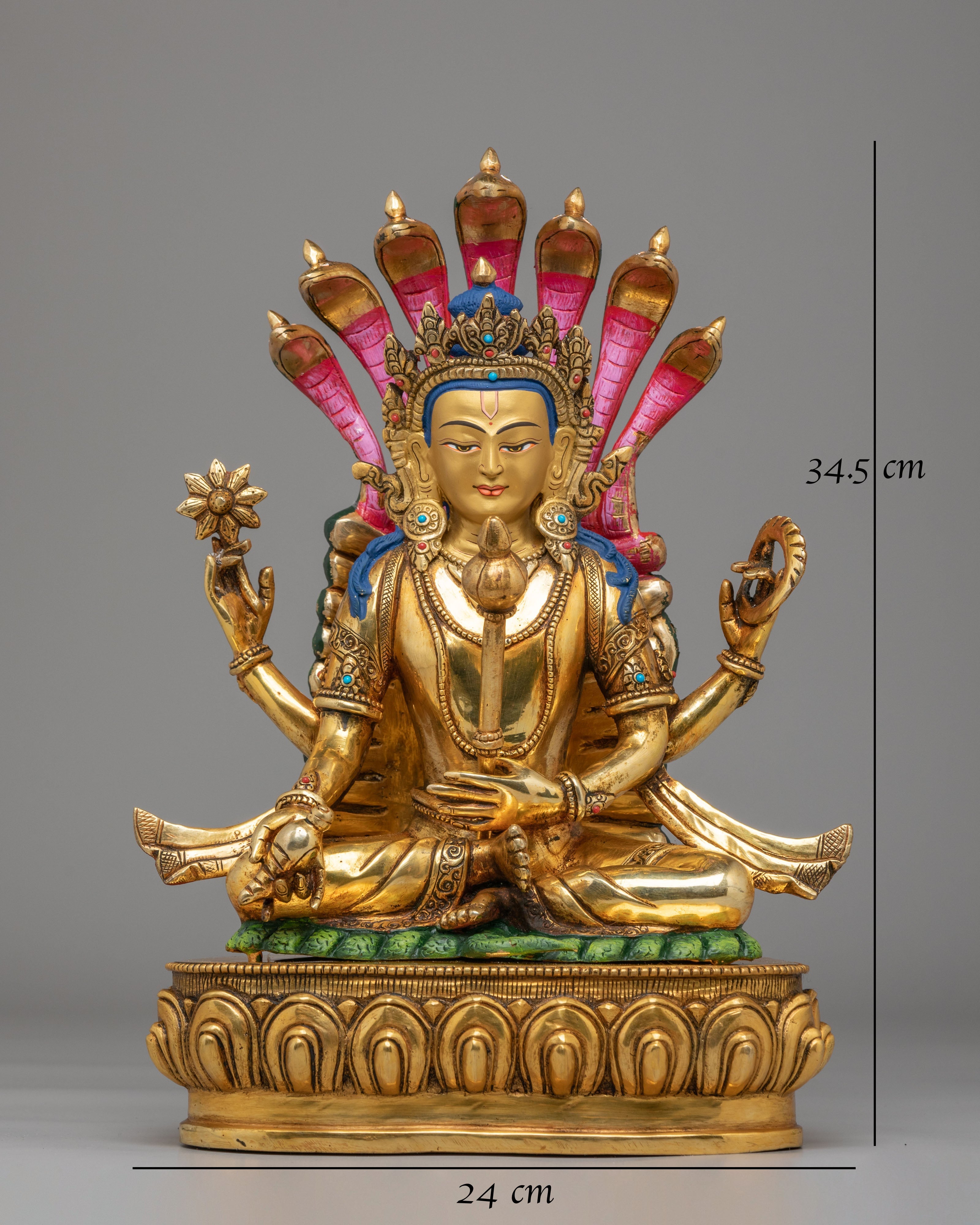 Handcrafted Bishnu Spiritual Figurine | Sacred Home Decor